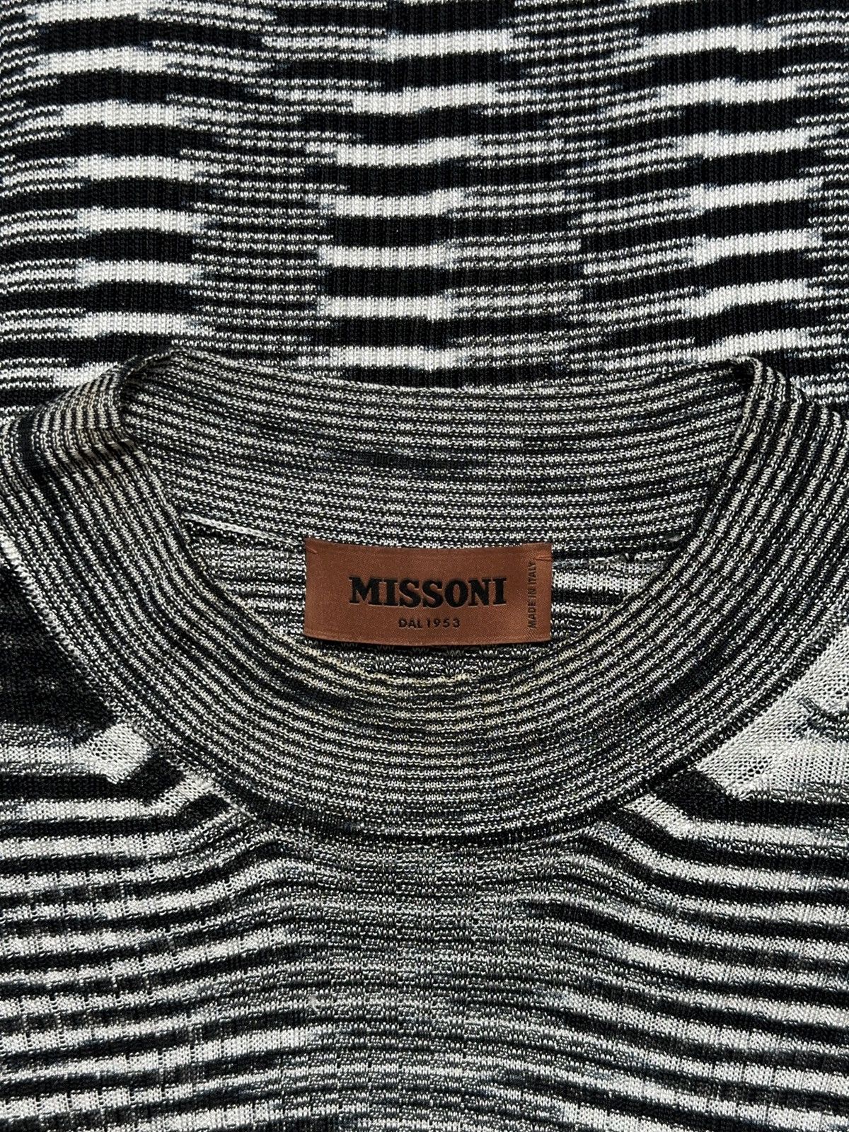 Missoni Missoni Viscose Zebra Pattern Stretchy Mesh Top Size M / US 6-8 / IT 42-44 - 8 Thumbnail