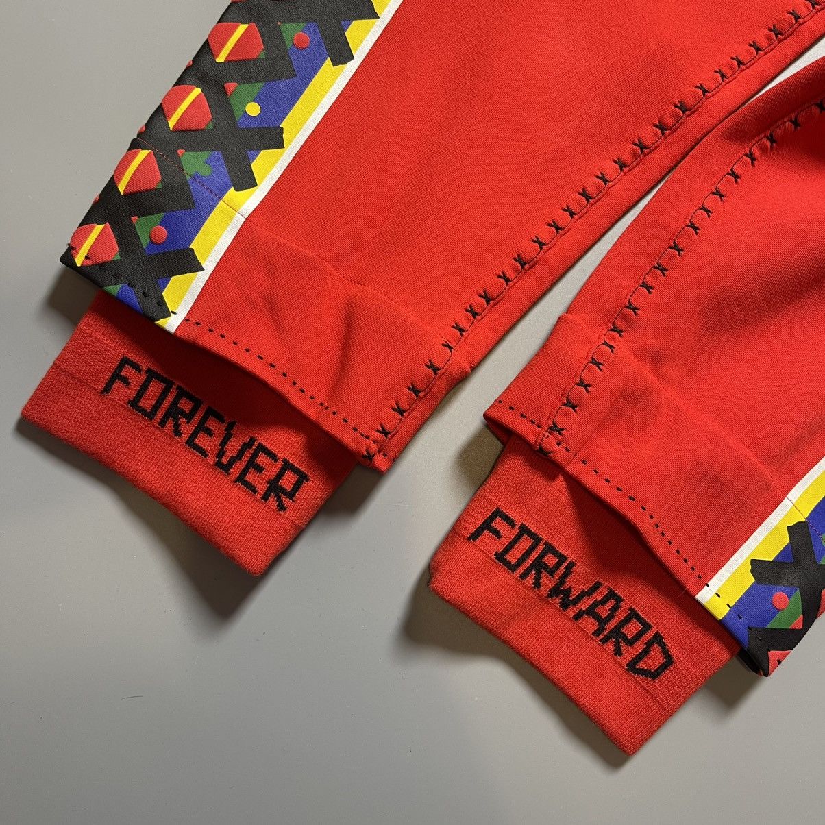 Puma × Vintage Puma x Jahnkoy Track Pants Stretch Waist Red Mens Joggers Size US 30 / EU 46 - 9 Thumbnail