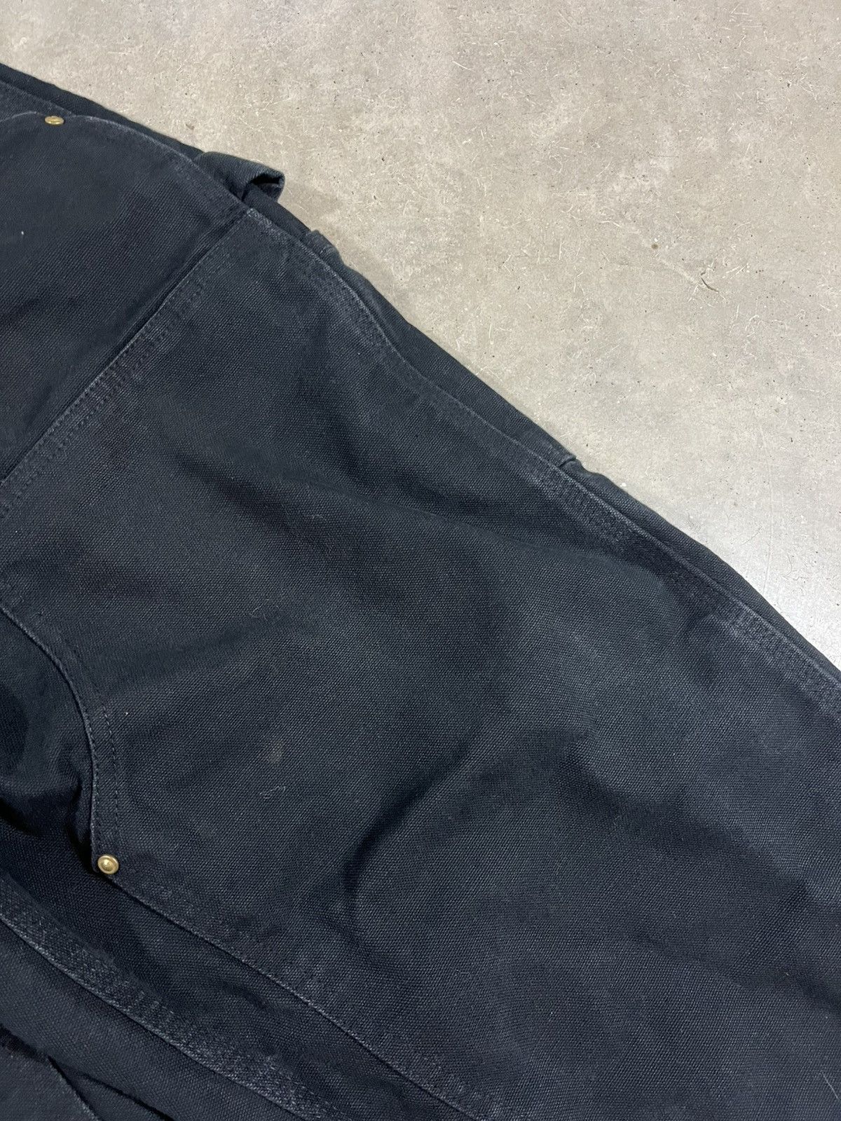 Carhartt Carhartt B01 BLK Double Knee Work Pants Faded Black 37x32 Size US 37 - 3 Thumbnail