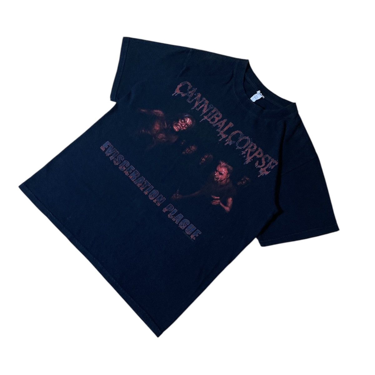 Anvil × Band Tees 2009 Cannibal Corpse Evisceration Plague T-Shirt Size US M / EU 48-50 / 2 - 3 Thumbnail