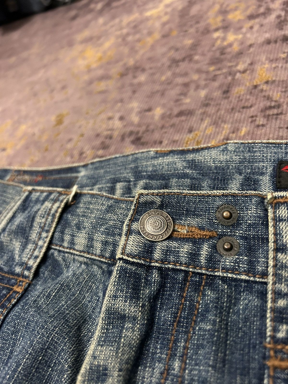 Japanese Brand Kissmark Japan 6 Pocket Rippert Jeans Size US 33 - 15 Thumbnail