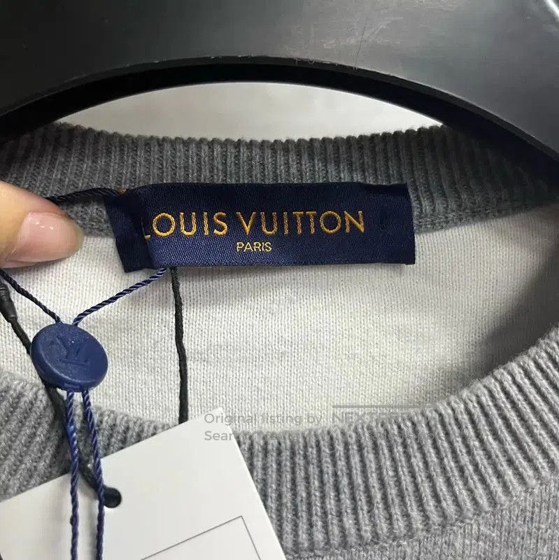 Louis Vuitton Louis Vuitton Gray Wool Men's Sweater . Size US S / EU 44-46 / 1 - 3 Thumbnail