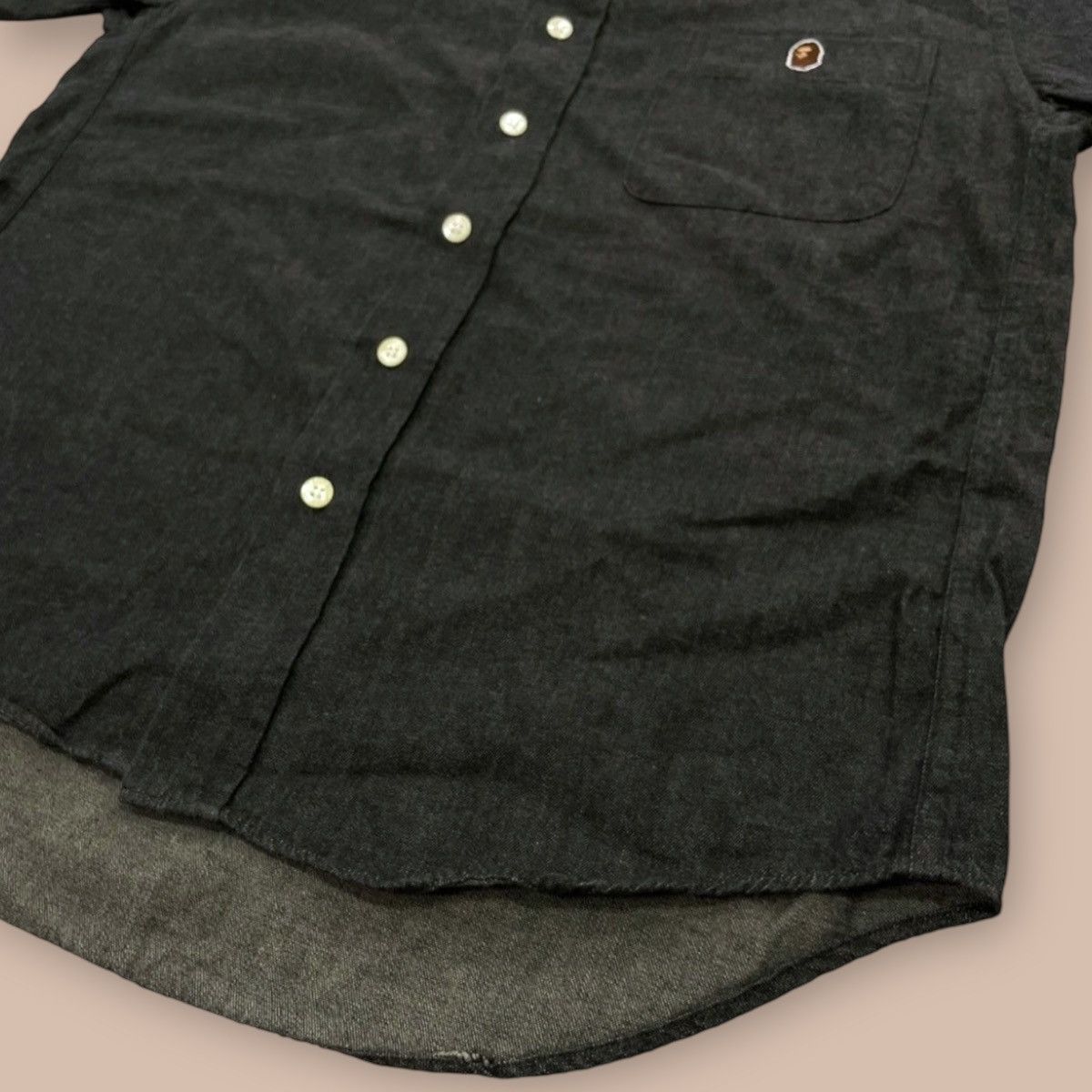Bape OG 90’s BAPE Black Denim Button up shirt Size US XS / EU 42 / 0 - 5 Thumbnail