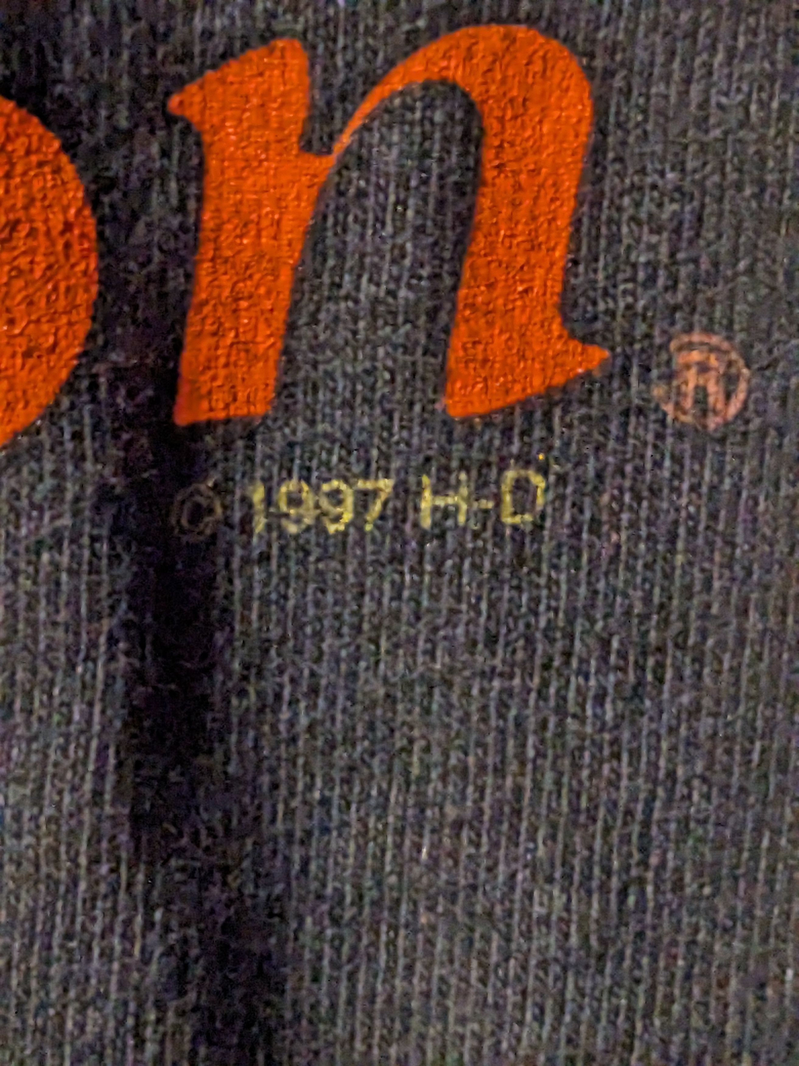 Harley Davidson Vintage 1997 Harley Davidson Bald Eagle Orange T-Shirt Size US L / EU 52-54 / 3 - 8 Thumbnail