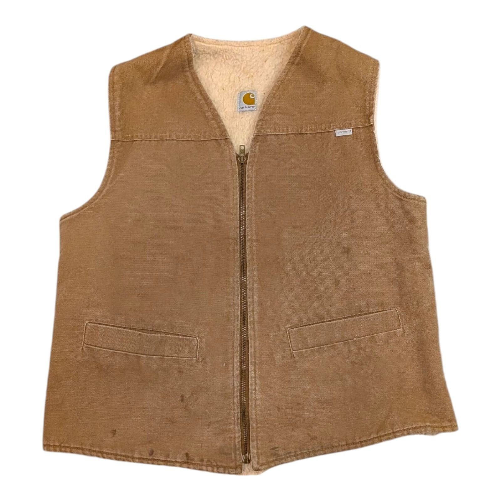 トップス 70s vintage Carhartt duck hunting vest L Carhartt × Streetwear × Vintage Vintage 70s Carhartt Tan Hunting