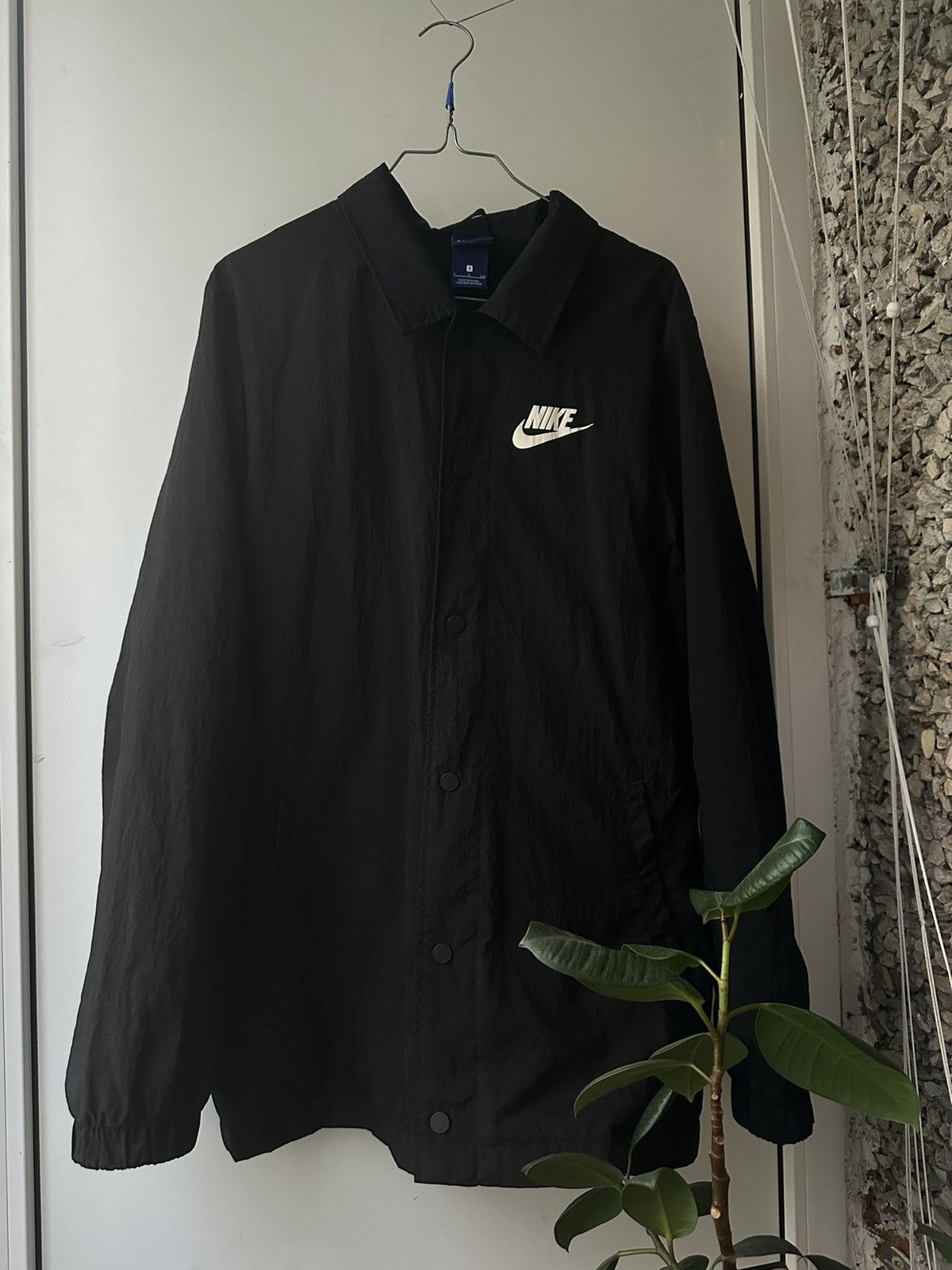 Nike Nike Coach Jacket Nylon Big logo Center Swoosh Y2K Size US M / EU 48-50 / 2 - 2 Thumbnail