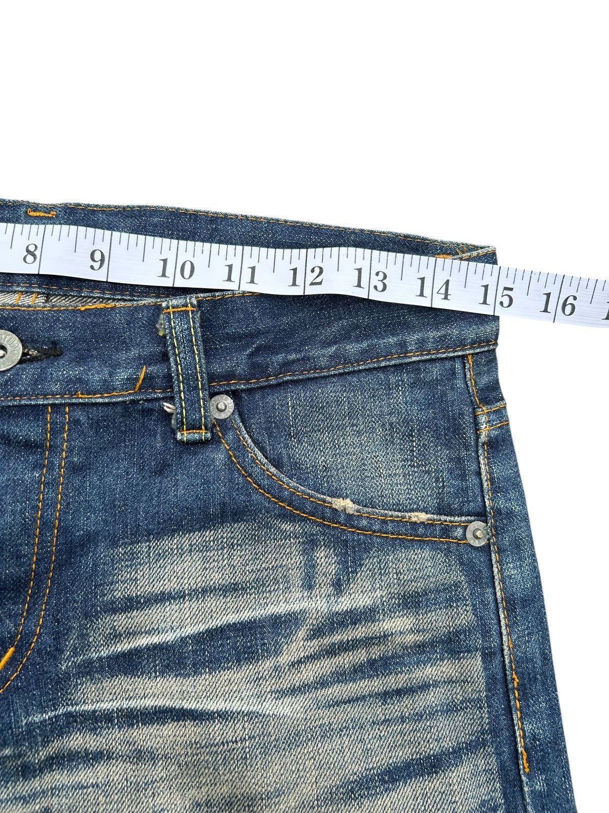 Kapital Flare Vintage Japanese Brand Selvedge Stunning Denim Jeans Size US 30 / EU 46 - 13 Thumbnail