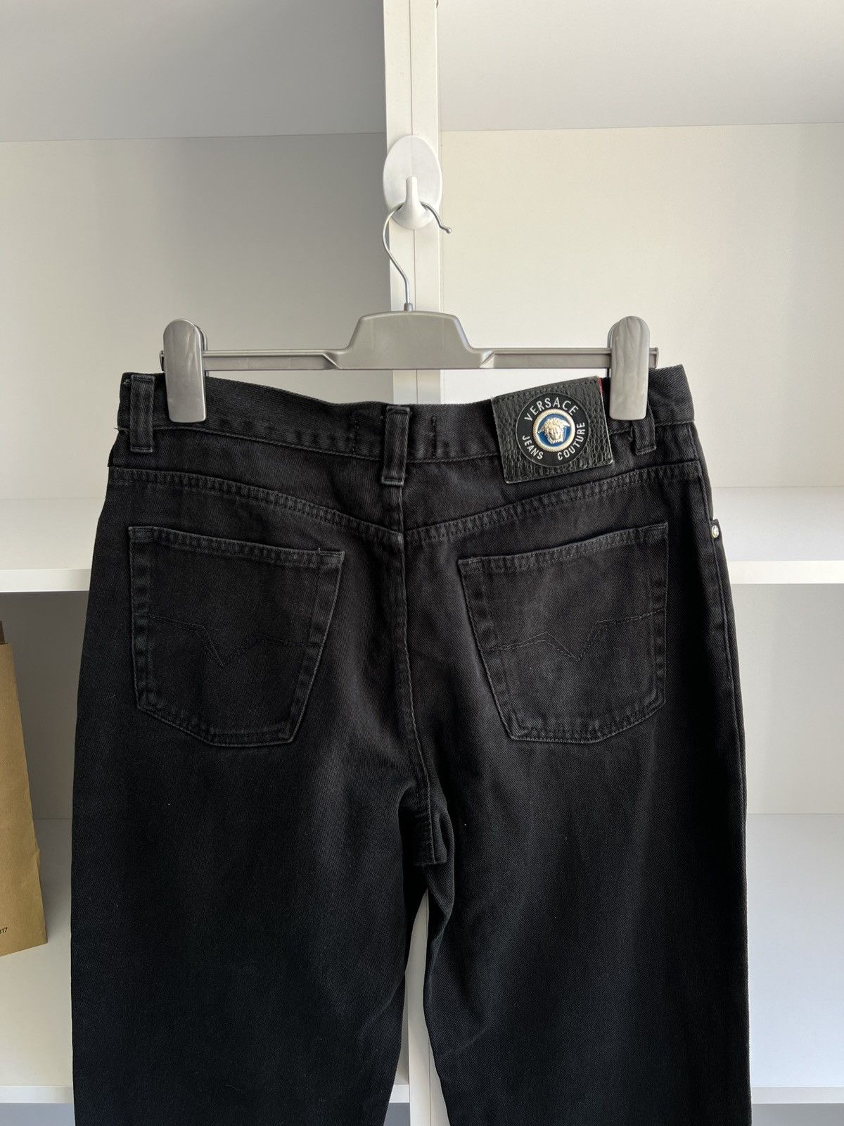 Versace Jeans Couture × Vintage Vintage Versace Jeans Couture black pants Size US 36 / EU 52 - 15 Thumbnail
