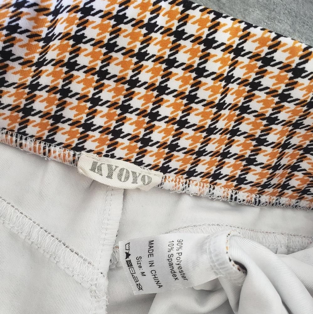 Designer Orange Black Detailed Kyoyo Flare Pant Size 32" / US 10 / IT 46 - 3 Thumbnail