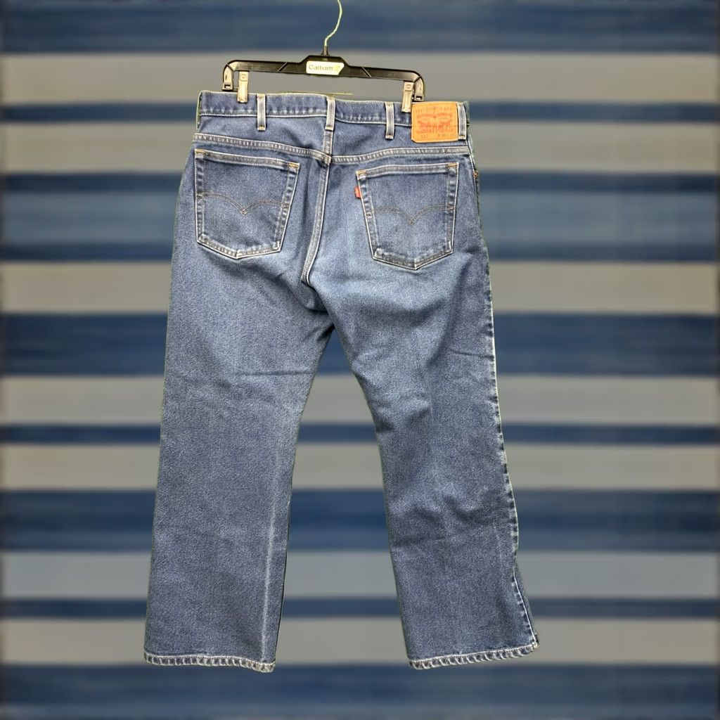 Levi's Levi's 517 Jeans Mens 38x30 Bootcut Denim Dark Wash 5-Pocket Zipper Button Regular Fit Western Cowboys USA 90s Y2K Size US 38 / EU 54 - 1 Thumbnail