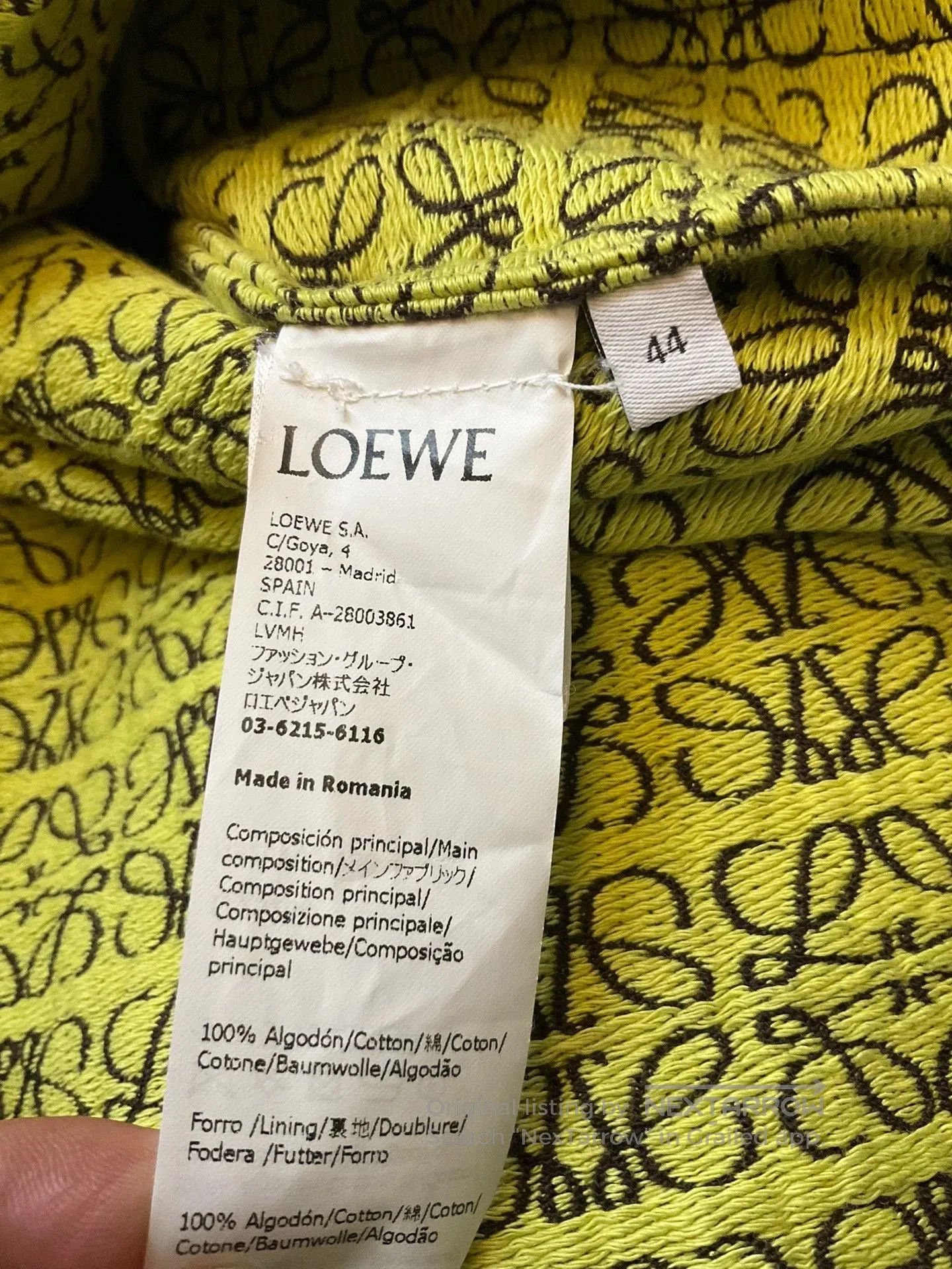 Loewe Men's Logo Jacquard Zip Jacket.