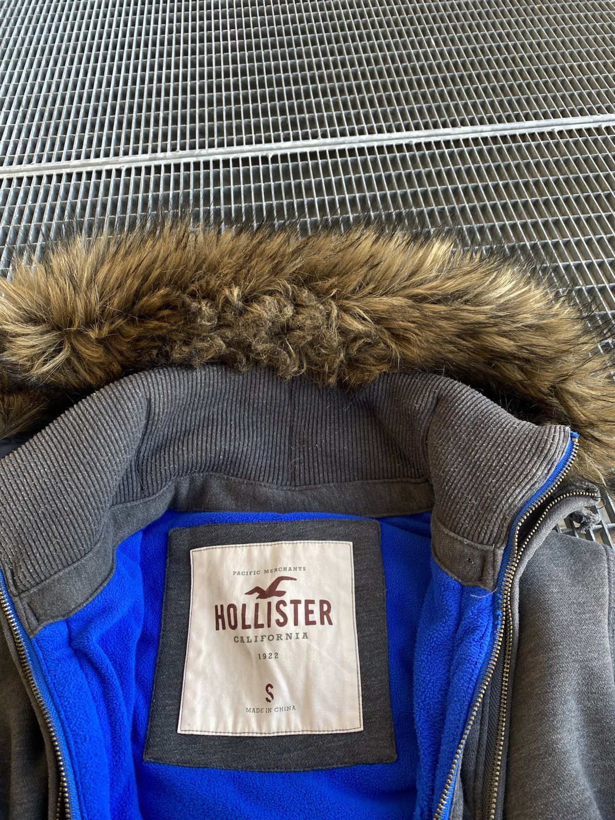 Streetwear Hollister Y2K Fur Double Zip Hoodie Sweaters Knitwear