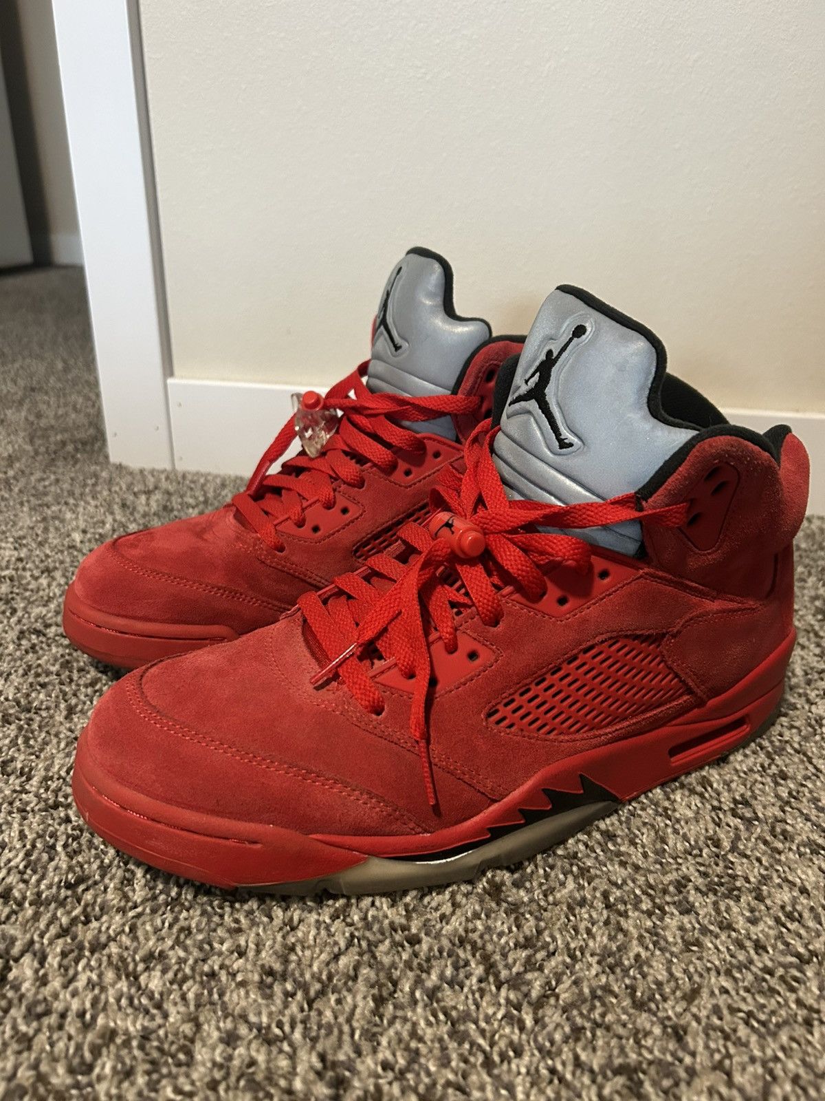 Jordan Brand Jordan 5 “red suede” Size US 11 / EU 44 - 1 Thumbnail