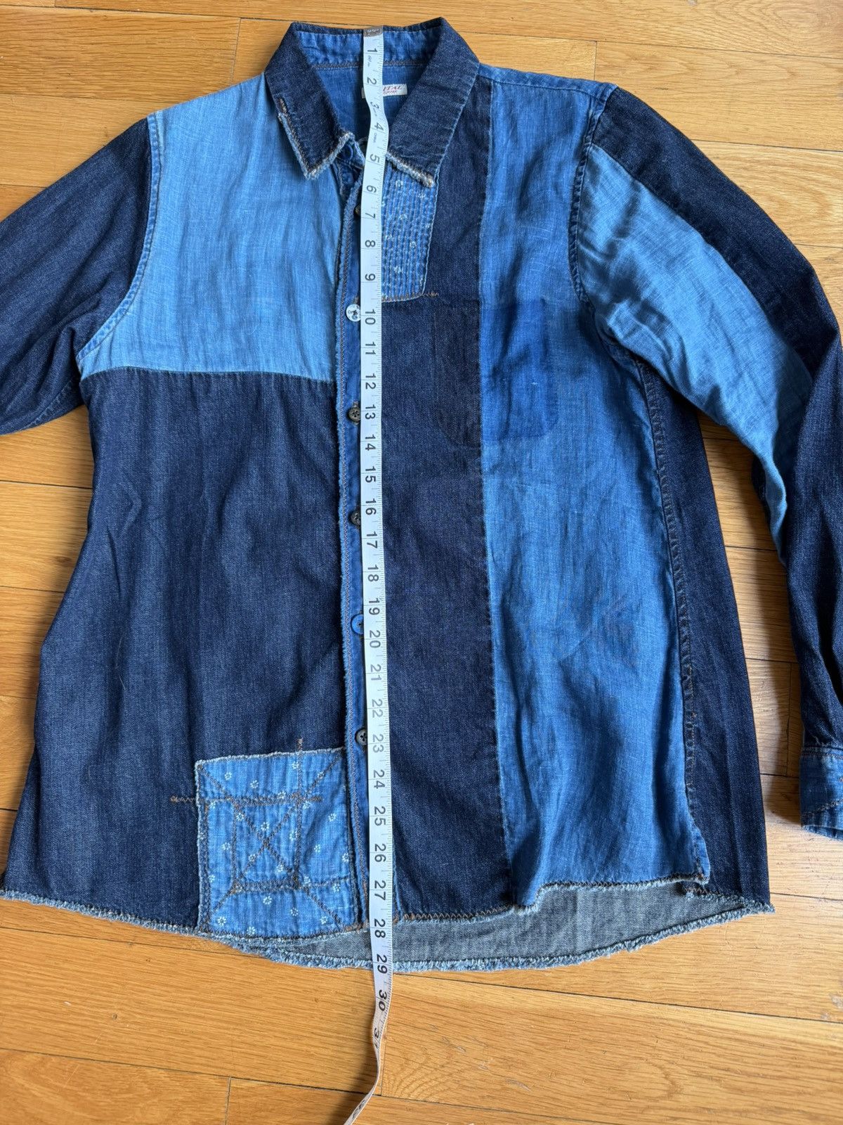 Kapital kapital blue patchwork denim shirt Size S / US 4 / IT 40 - 6 Thumbnail