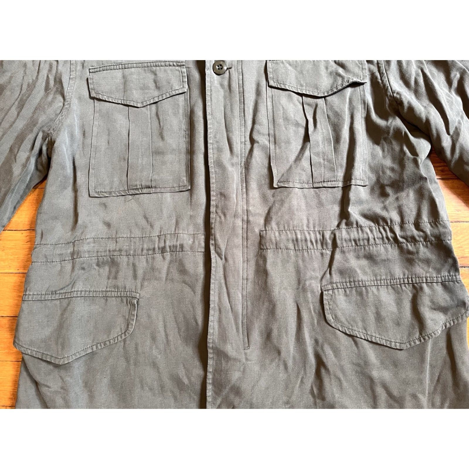 DL1961 DL1961 Beekman Military Jacket Women’s Large Green Jacket Women’s Large Green DL1961 Beekman Military Jacket Size L / US 10 / IT 46 - 3 Thumbnail