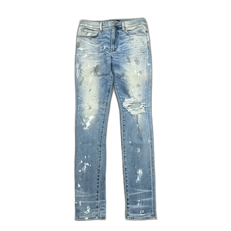 Amiri amiri ripped paint splatter denim jeans Size US 33 - 1 Thumbnail