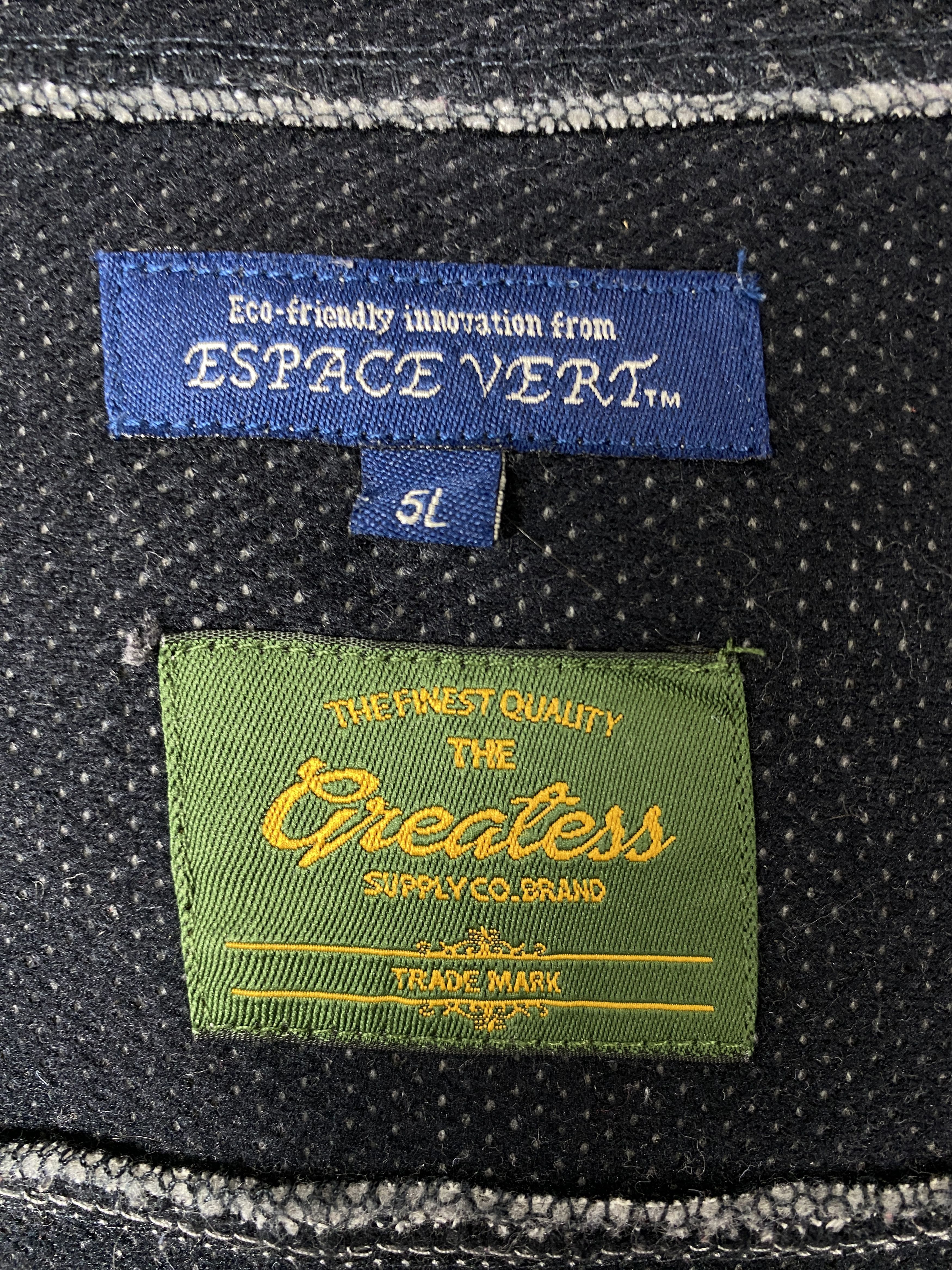 Japanese Brand Vintage Espace Vert Cross The Greatess Fleece Jacket J2000 Size US XXL / EU 58 / 5 - 11 Thumbnail