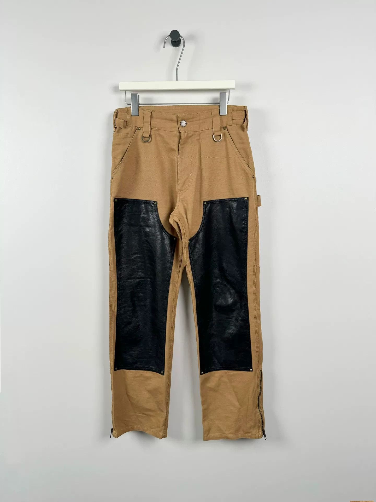 GRAILZ Grailz Double Knee Leather Patch Cargo Pants Size US 31 - 1 Thumbnail