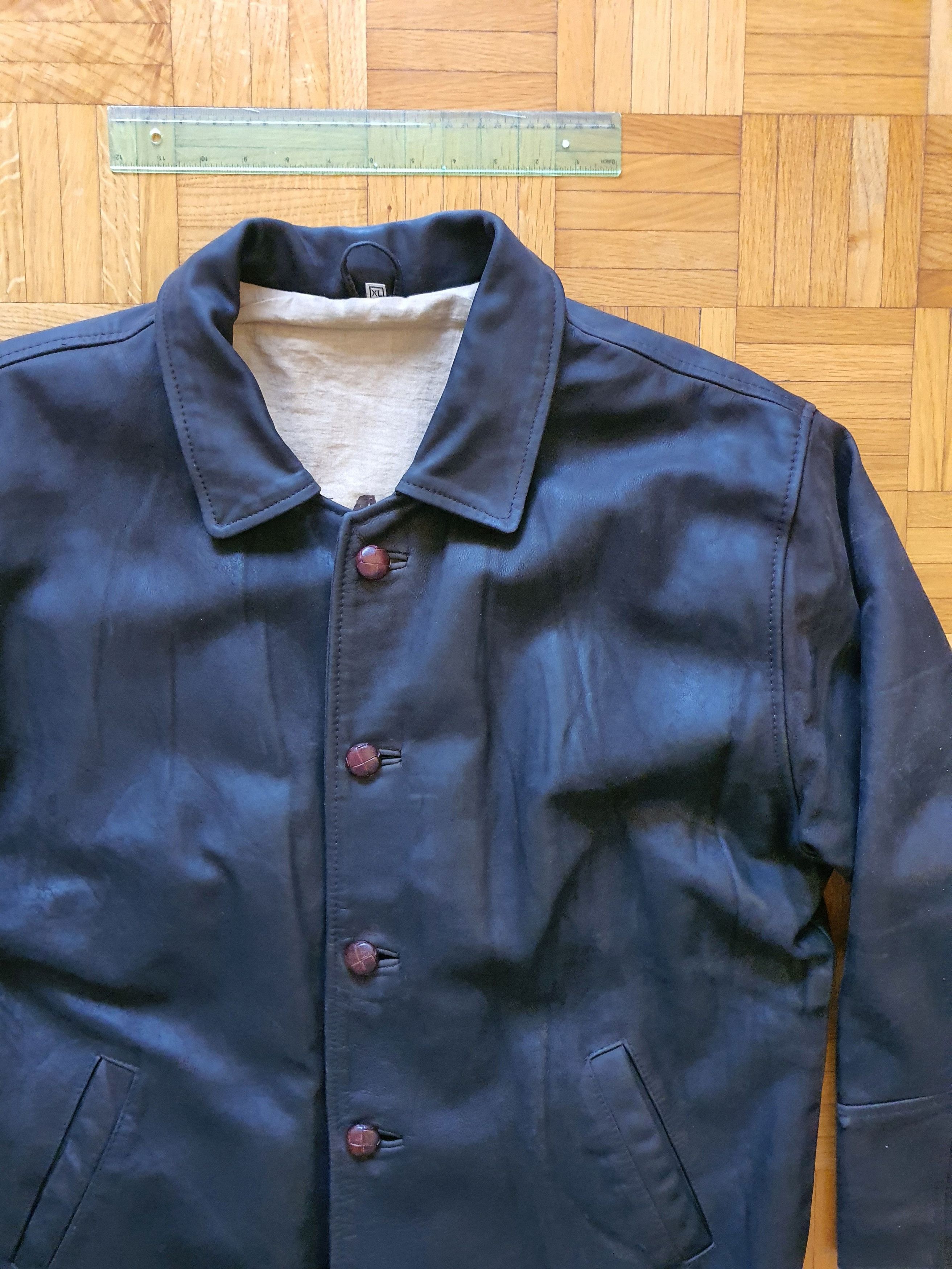 Genuine Leather AKASO - Leather Chore Work Early Flight Jacket - Heavy Size US XL / EU 56 / 4 - 3 Thumbnail