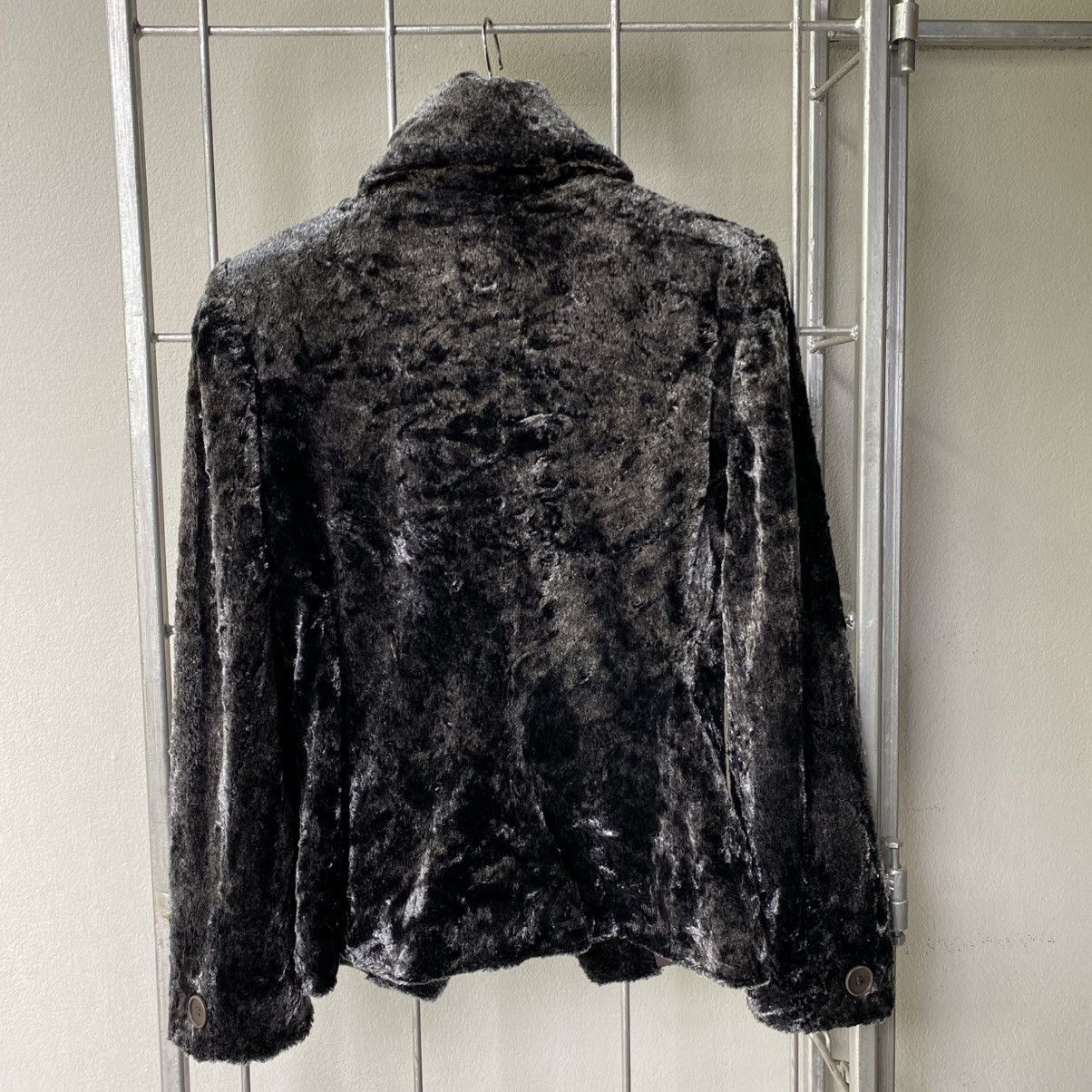 Emporio Armani EMPORIO ARMANI Black Faux Fur Blazer Size XS / US 0-2 / IT 36-38 - 12 Thumbnail