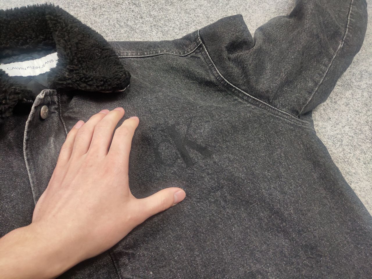 Calvin Klein Calvin Klein Jeans Sherpa Flight Bomber Denim Jacket Raf Size US M / EU 48-50 / 2 - 13 Thumbnail