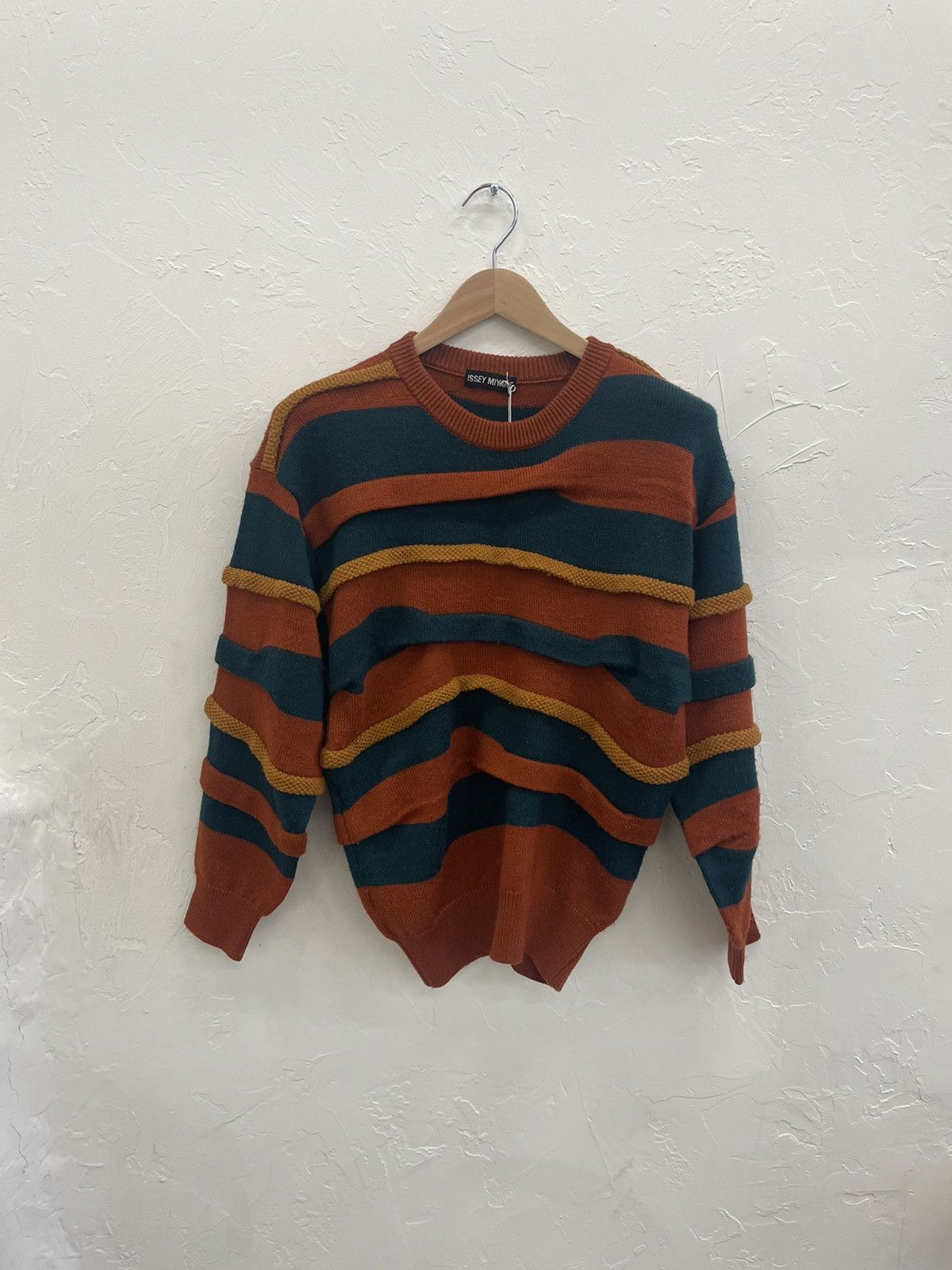 Issey Miyake 90s 3D Knit Sweater Size US M / EU 48-50 / 2 - 1 Thumbnail