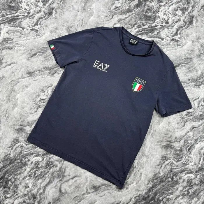 Emporio Armani EA7 Emporio Armani Italy Team T-Shirt Big Logo Size US M / EU 48-50 / 2 - 1 Thumbnail