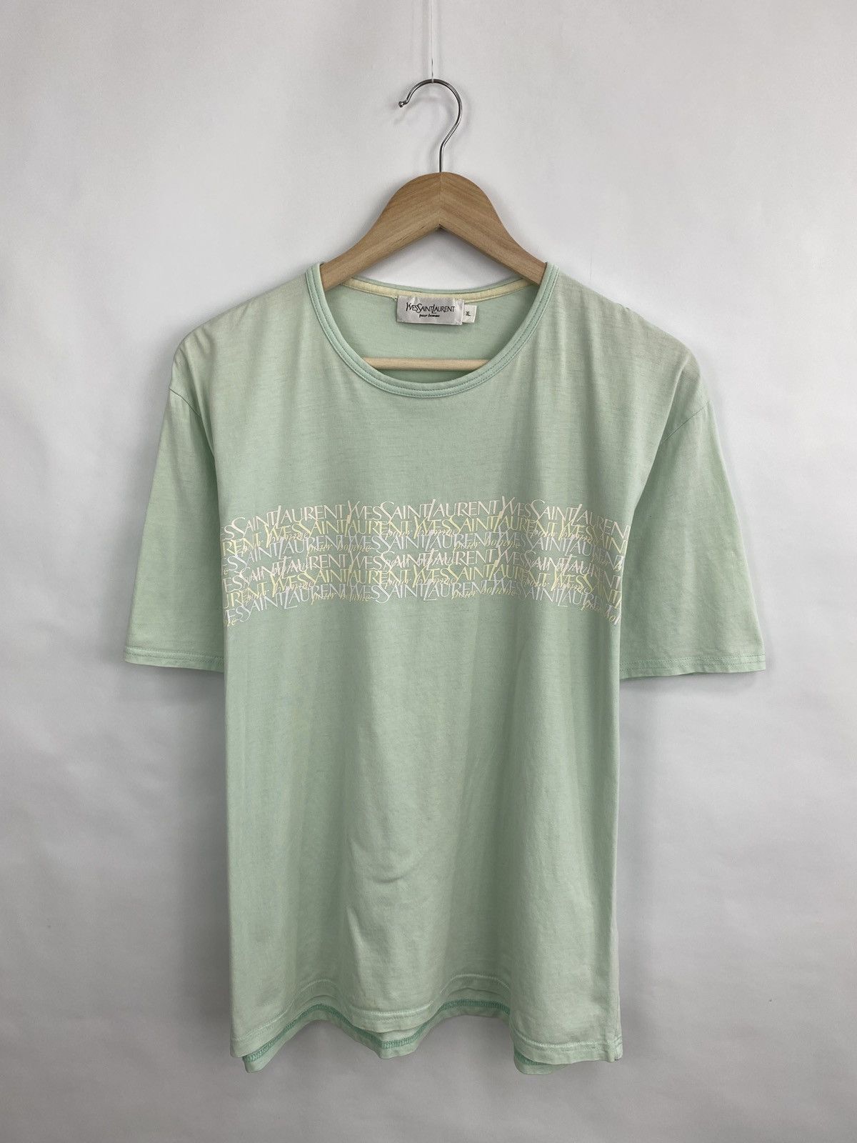 Vintage × Yves Saint Laurent Vintage 90s Yves Saint Laurent YSL T-Shirt Rare Retro Y2K Size US XL / EU 56 / 4 - 3 Thumbnail