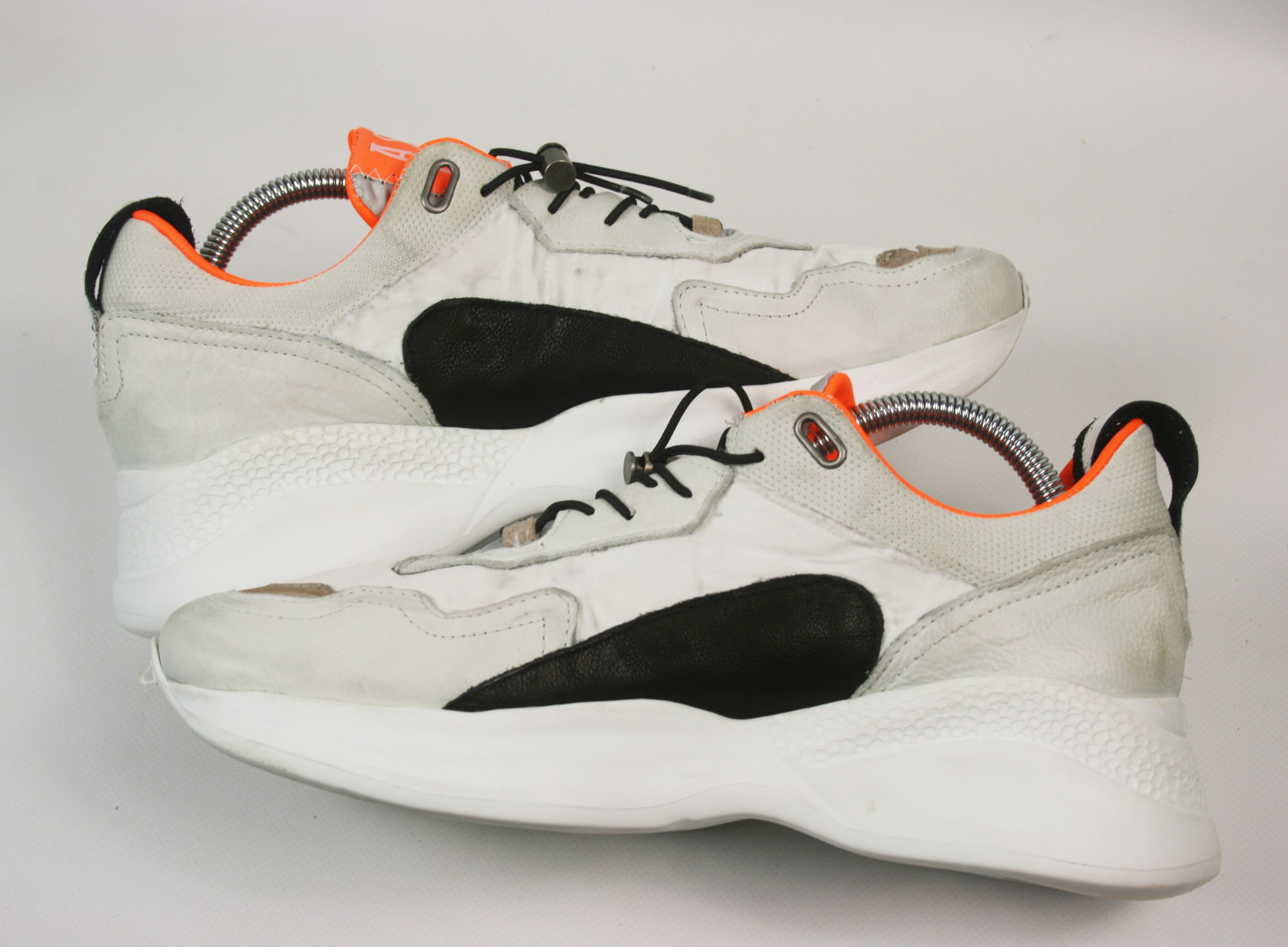 A.S.98 Grunge Leather Nylon Oversize Sneakers Size US 11 / IT 41 - 6 Thumbnail