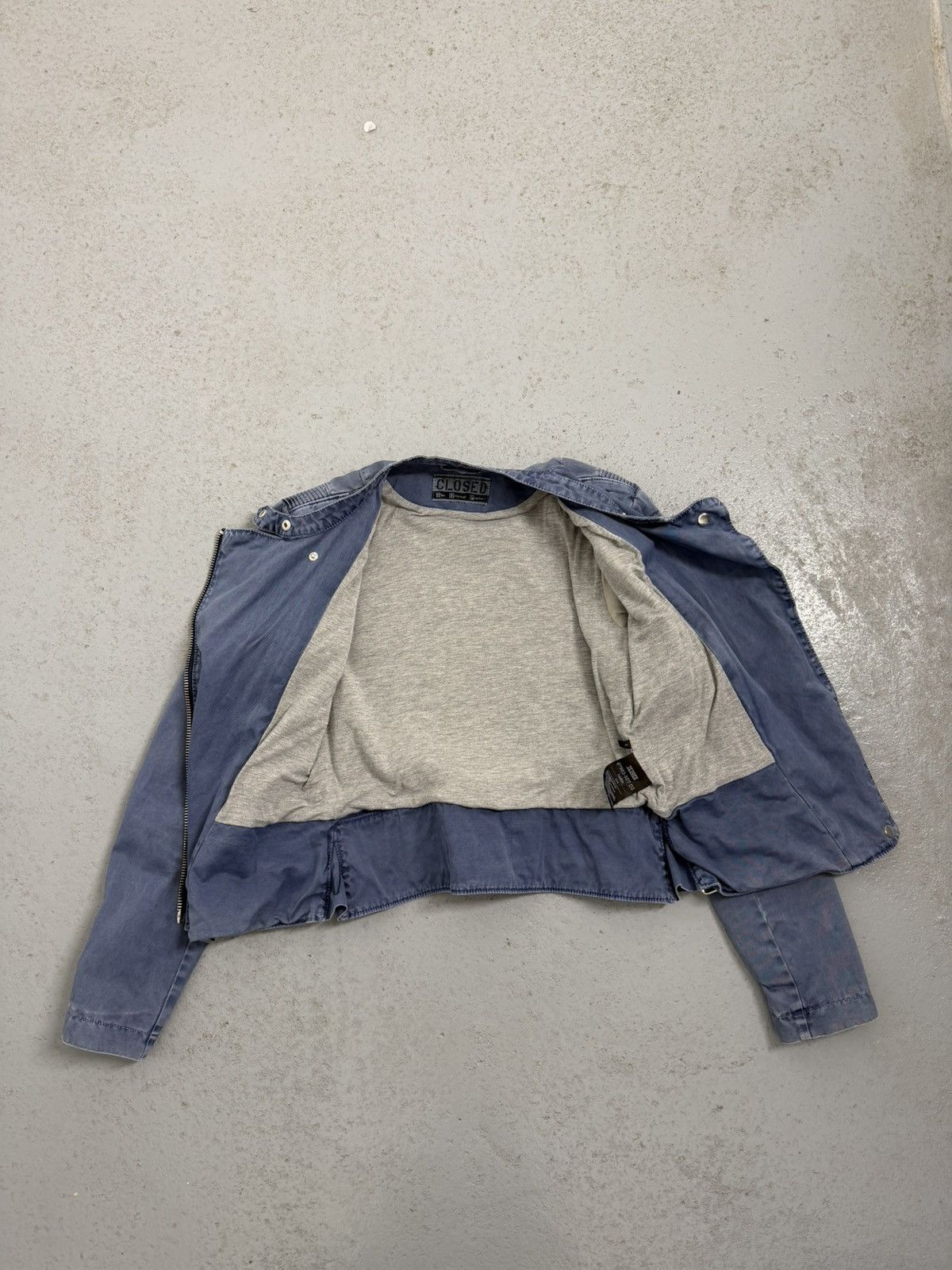 CLOSED Closed Washed Biker Multi-zip Side Zip Jacket Size S / US 4 / IT 40 - 11 Thumbnail