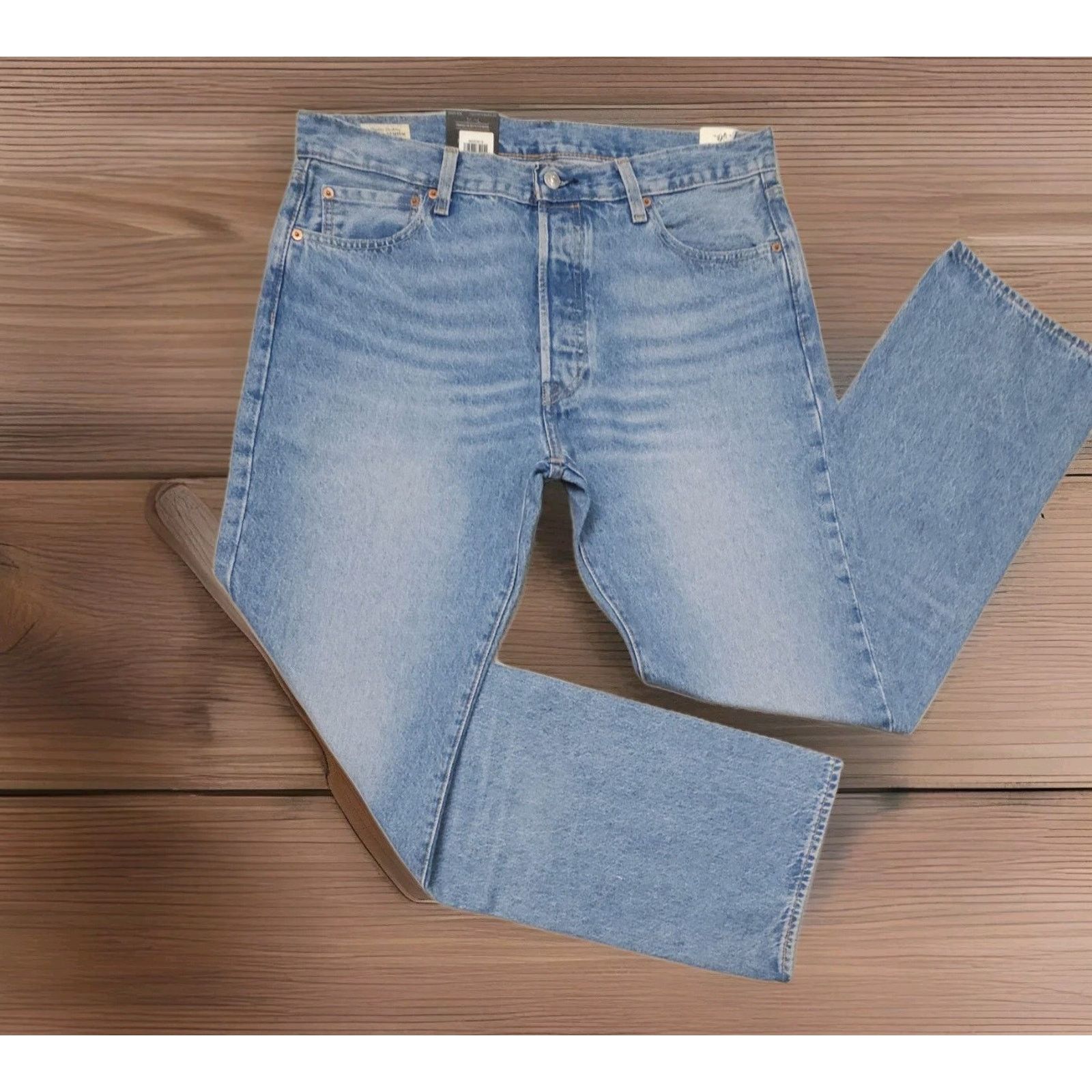 Levi's Levis Premium 501 Original Denim Big E Button Fly 36×32 Size US 36 / EU 52 - 2 Thumbnail