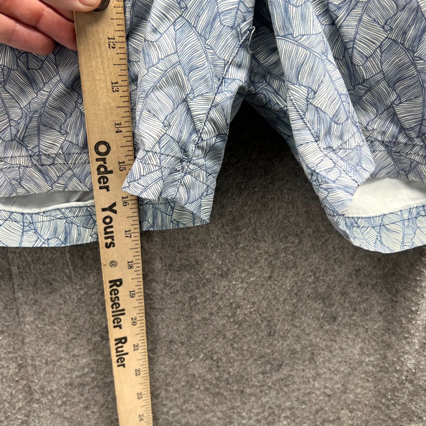 Orlebar Brown VINTAGE Orlebar Brown Shorts Mens 36 Blue Chino Flat Front Print Classic Patterned Size US 36 / EU 52 - 6 Thumbnail