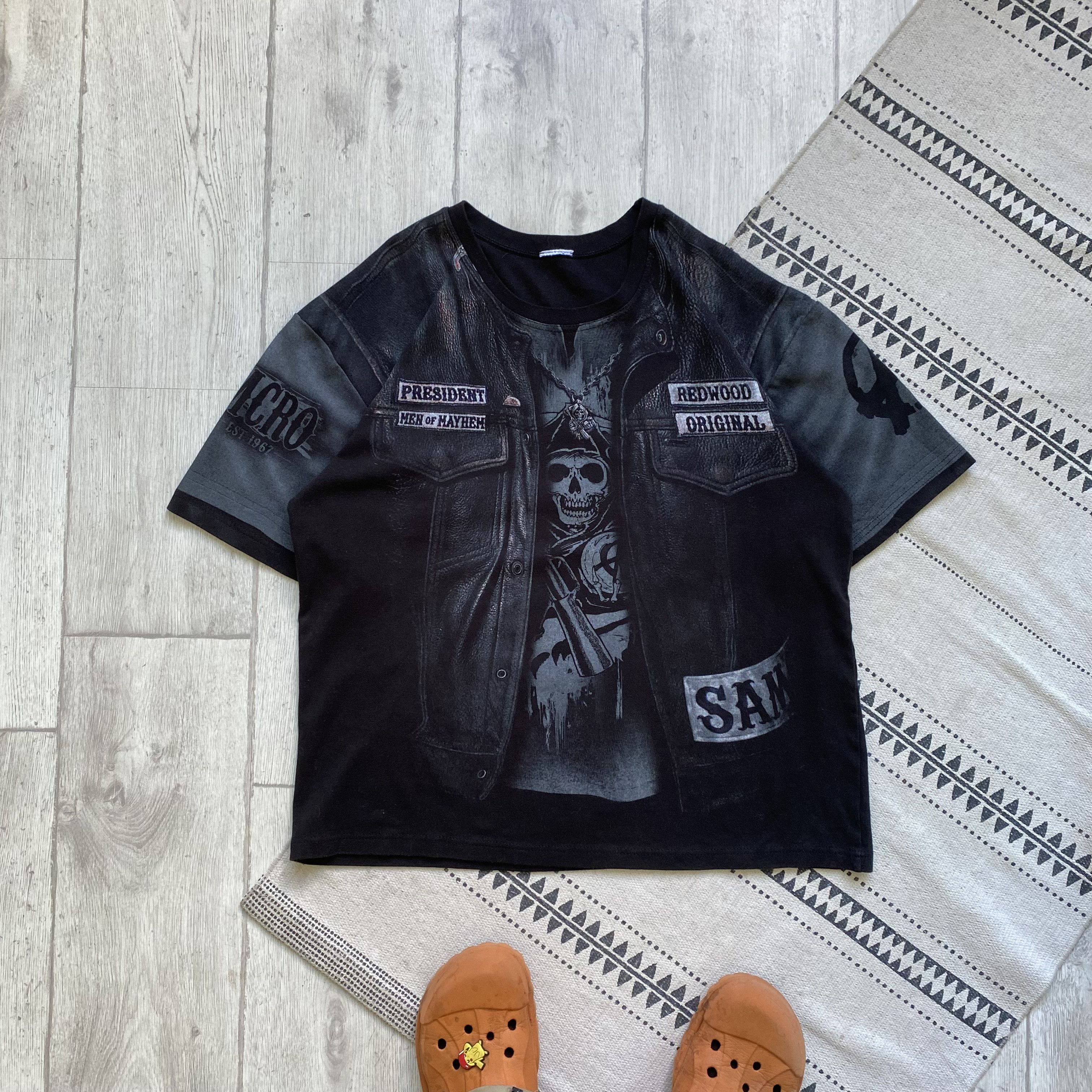 American Apparel ☠️ Vintage Sons Of Anarchy tee all overprint Movie Size US M / EU 48-50 / 2 - 2 Thumbnail