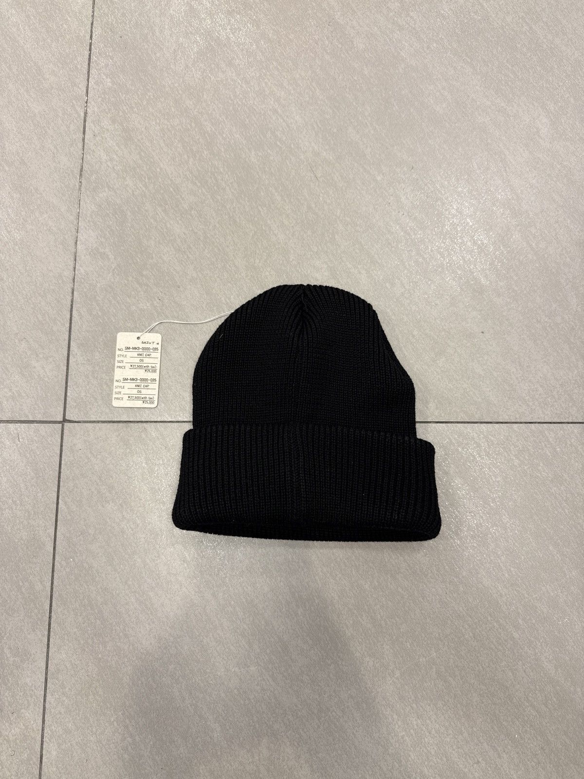 Saint Michael Saint Michael Logo Beanie Black SS26 Size ONE SIZE - 2 Thumbnail