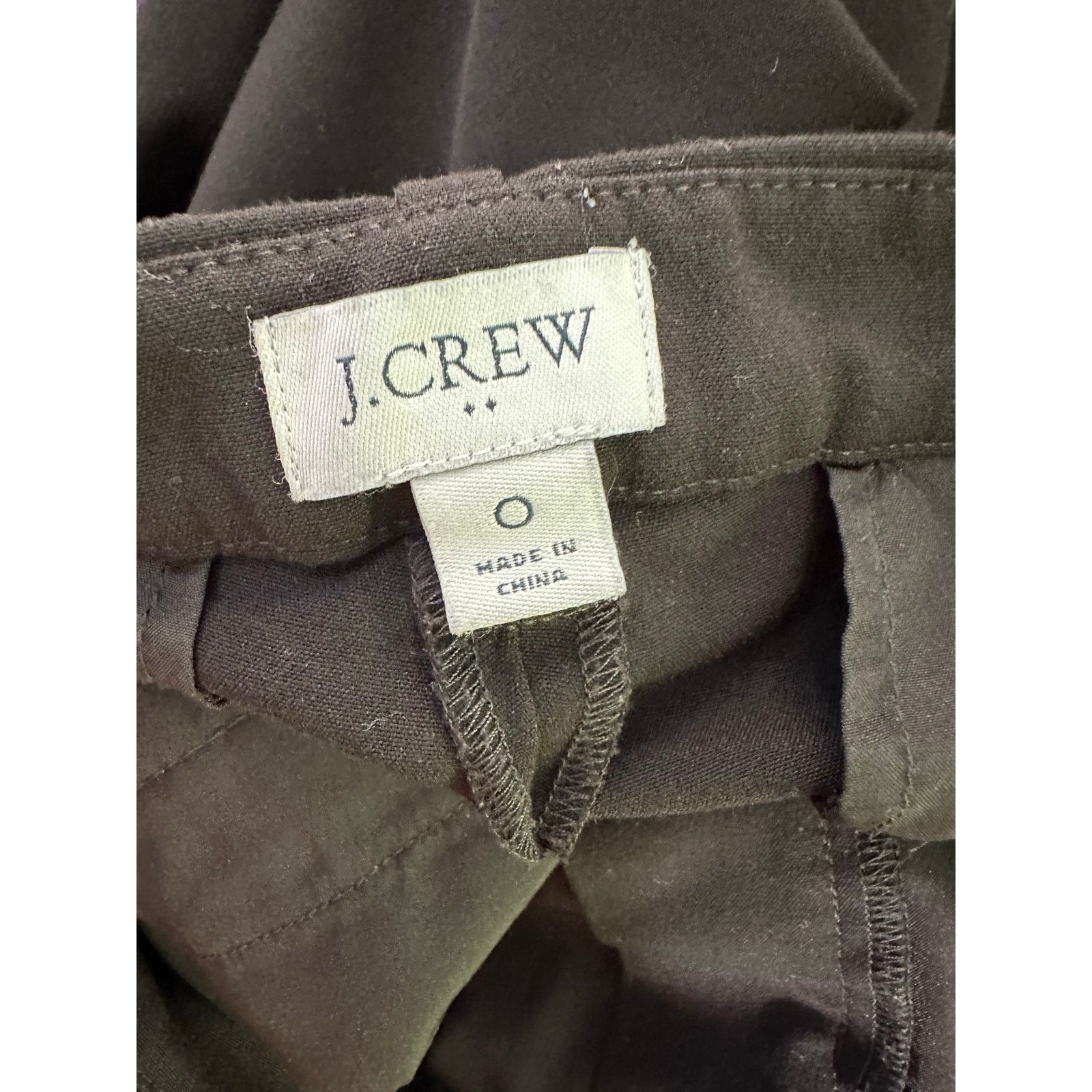 J.Crew J. Crew black straight leg pants size 0 Size 25" / US 0 / IT 36 - 3 Thumbnail