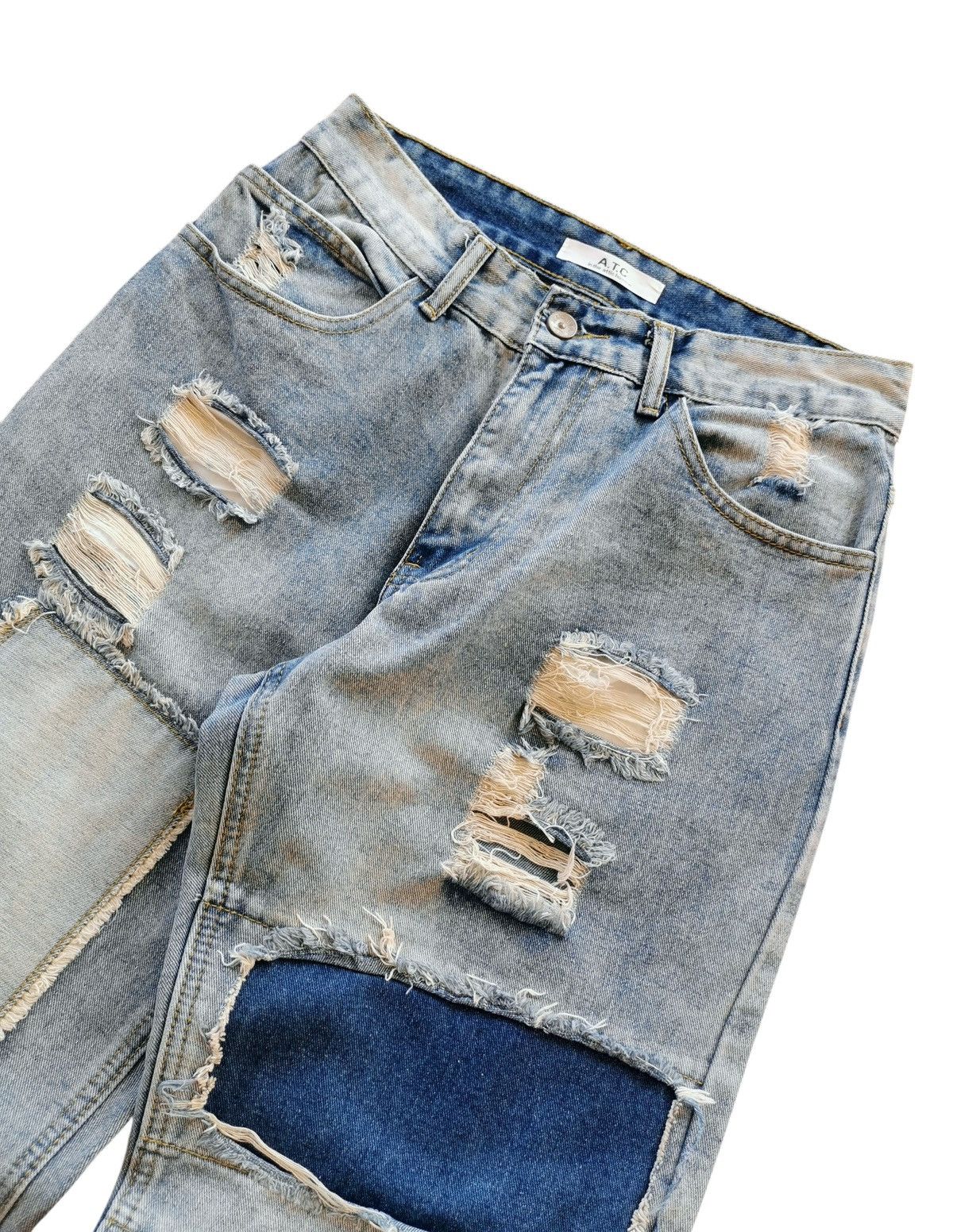 In The Attic In The Attic Patchwork Baggy Jeans - A706 Size US 28 / EU 44 - 7 Thumbnail