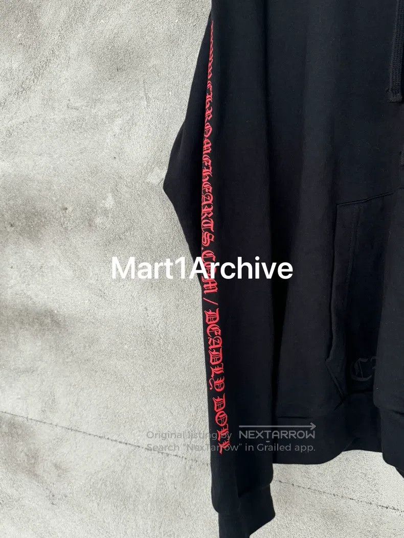 Chrome Hearts CHROME HEARTS Black and Red Hooded Sweatshirt Size US XL / EU 56 / 4 - 4 Thumbnail