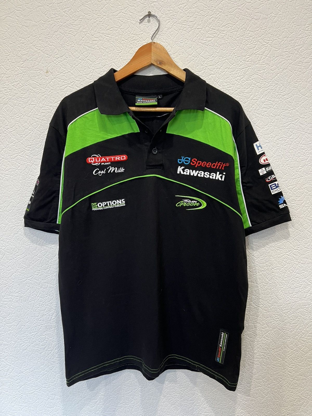 Other Kawasaki Racing Black Polo Shirt Mens Size US L / EU 52-54 / 3 - 1 Thumbnail