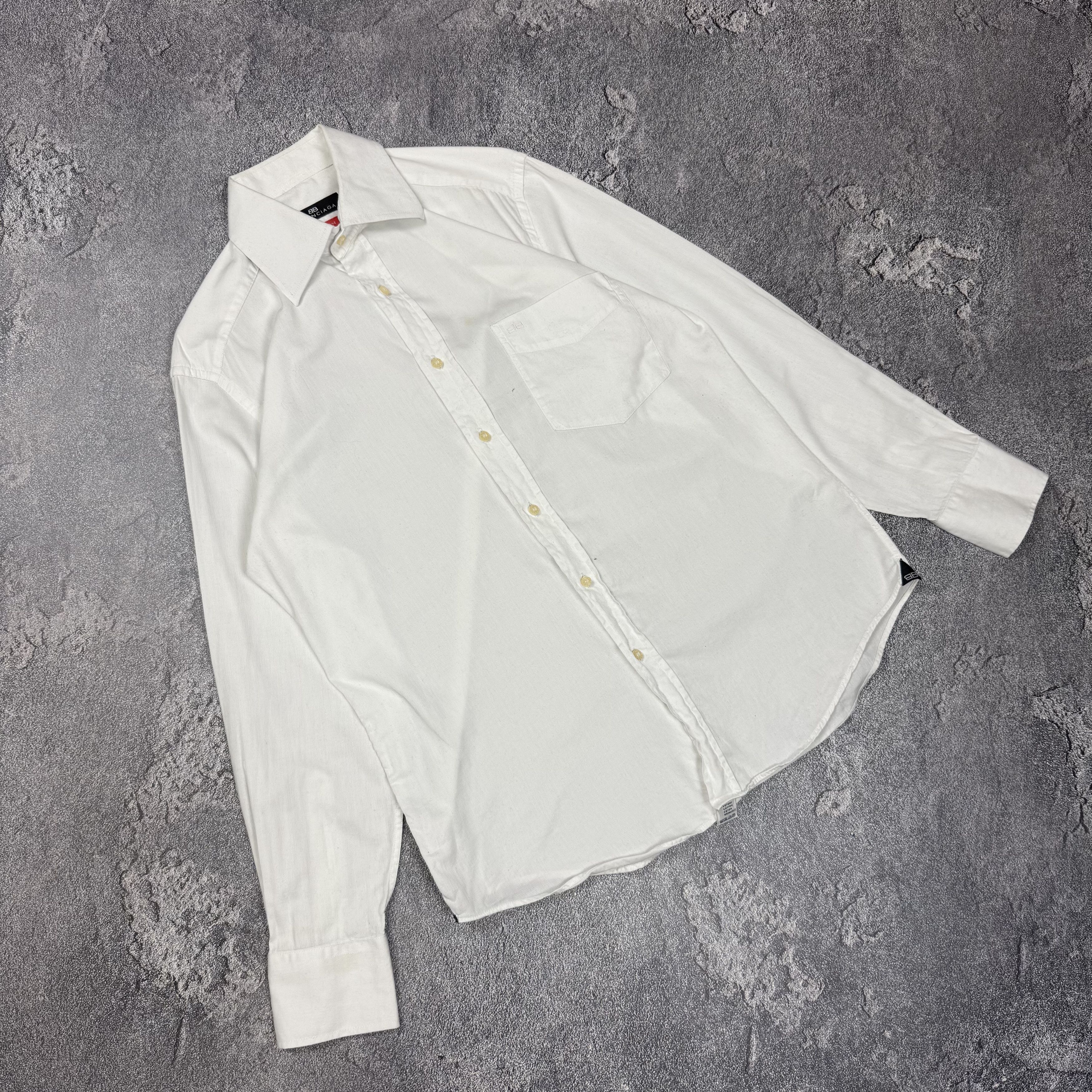 Balenciaga Balenciaga White Button Up Shirt Size US M / EU 48-50 / 2 - 1 Thumbnail