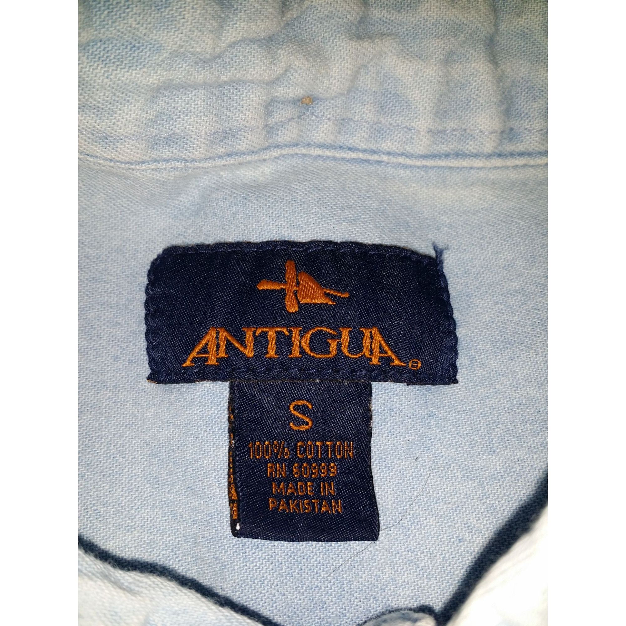 NCAA Texas Longhorns Button Up Shirt Men Sz S Blue Denim Orange A Size US S / EU 44-46 / 1 - 6 Thumbnail