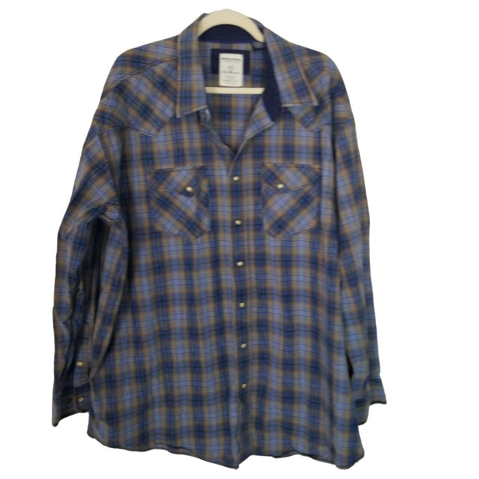 Panhandle Slim Panhandle Slim X Rough Stock Mens Plaid Western Shirt Sz XXL Size US XXL / EU 58 / 5 - 1 Thumbnail
