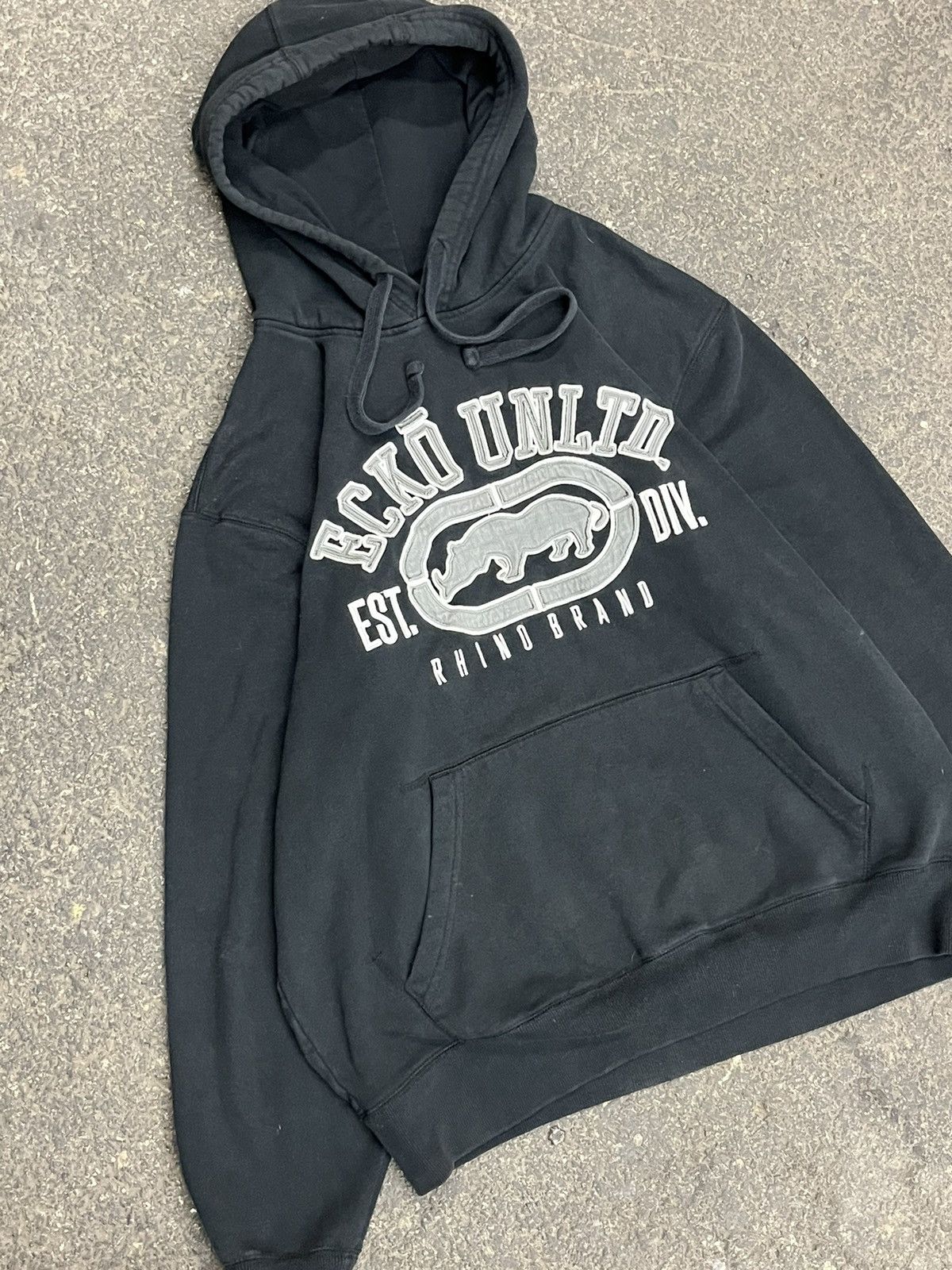 Ecko Unltd. × Vintage Ecko embroidered streetwear hoodie hip hop skater boxy rare Size US XL / EU 56 / 4 - 3 Thumbnail