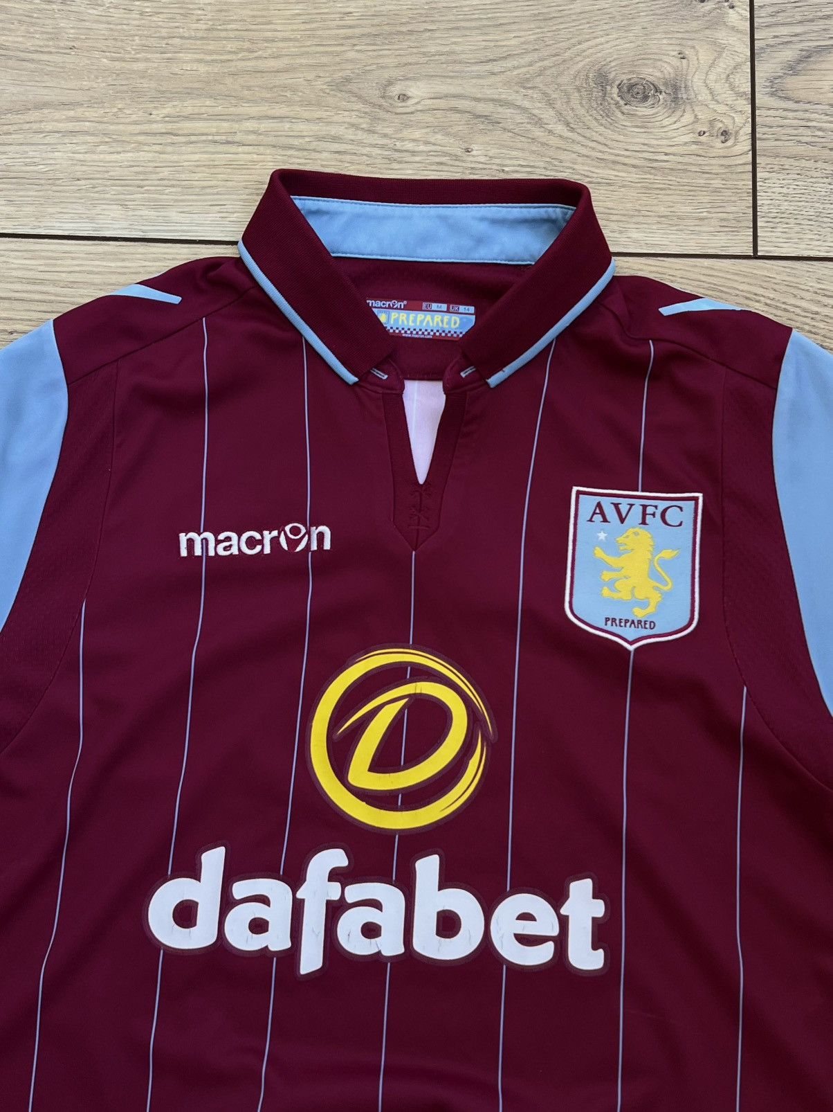 Macron Aston Villa 2014-2015 Home SET Soccer Long Sleeve Jersey Size US M / EU 48-50 / 2 - 3 Thumbnail