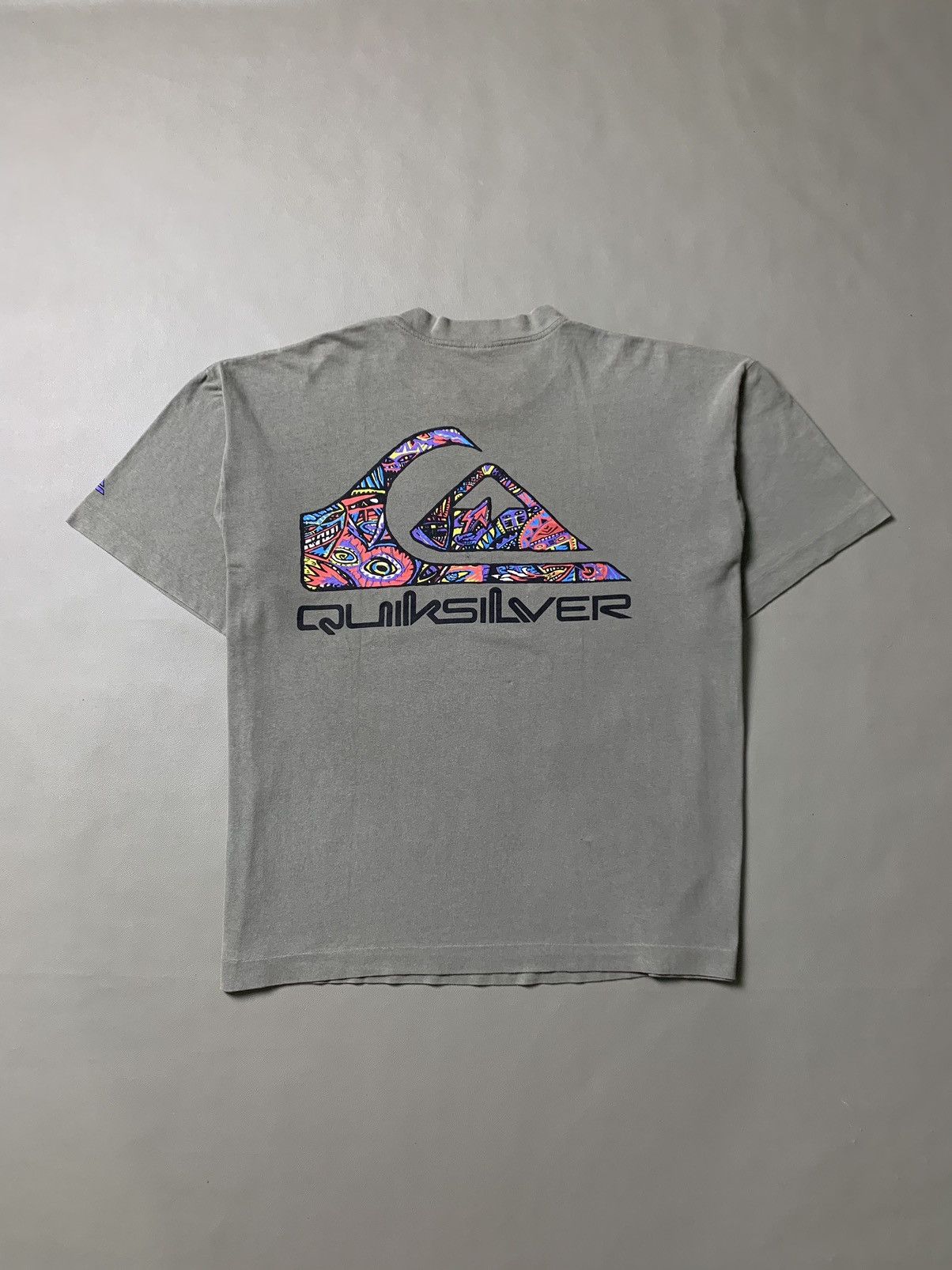 Quicksilver × Quiksilver × Vintage Vintage 90s Quiksilver Logo Tshirt Size US XL / EU 56 / 4 - 1 Thumbnail