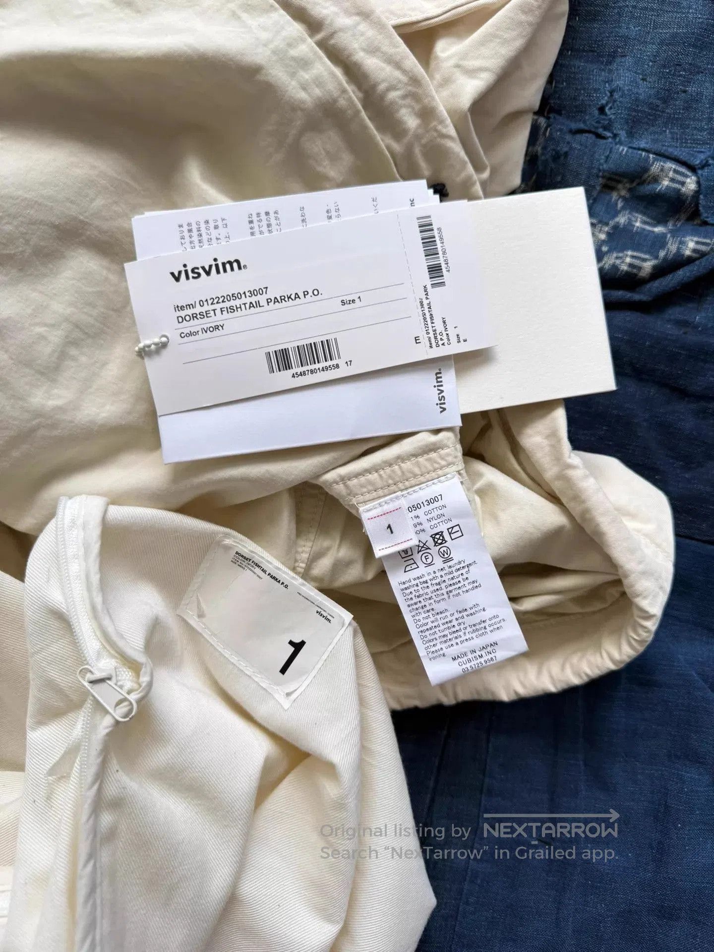 Visvim White Hooded Light Jacket with Half. Size US S / EU 44-46 / 1 - 9 Thumbnail
