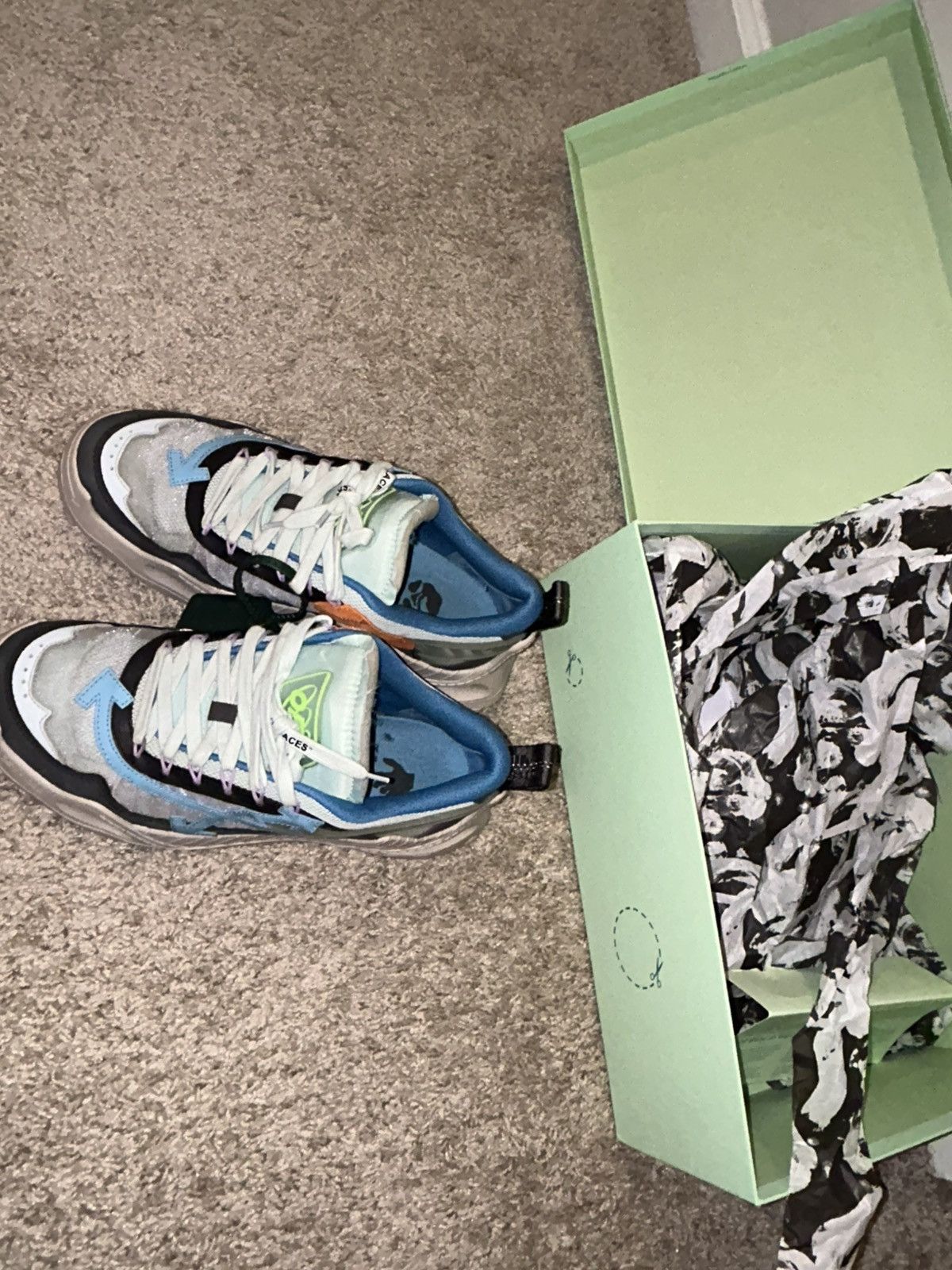 Off-White Off-White ODSY-1000 Dark Greyhound Size US 10 / EU 43 - 4 Thumbnail