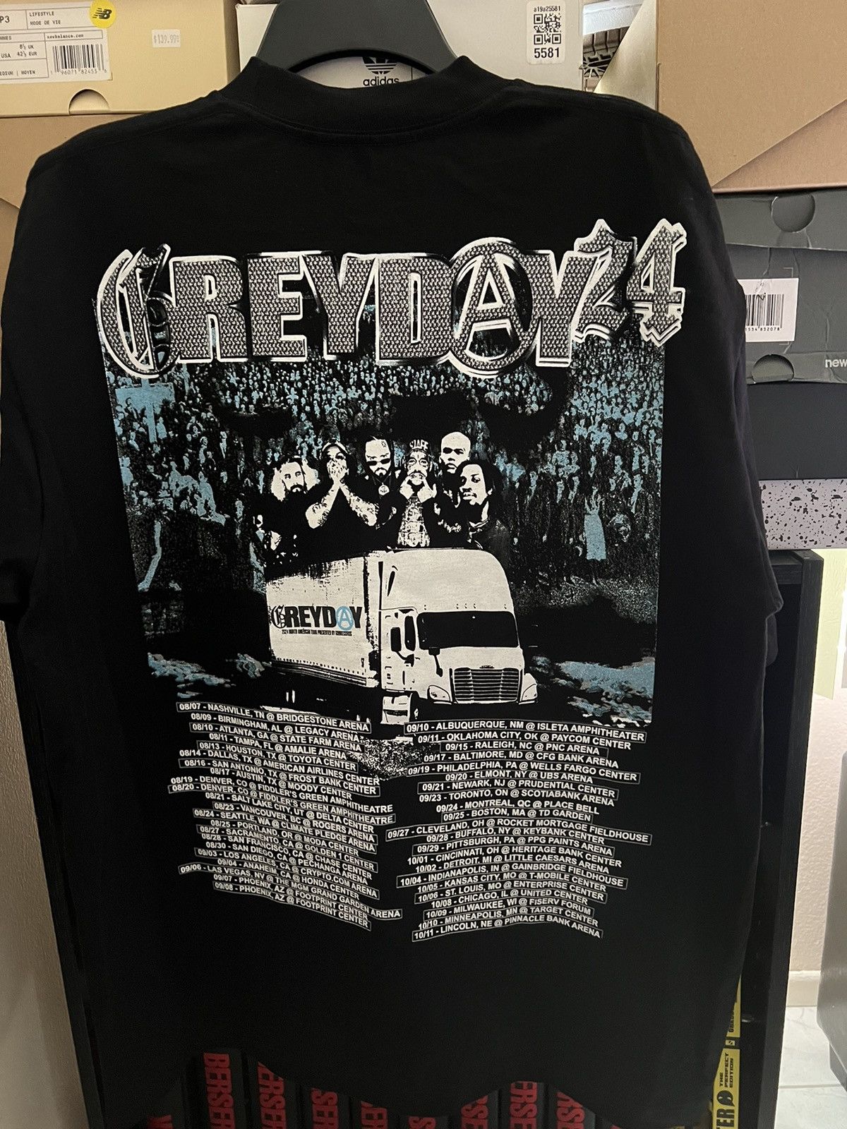 Pouya & uicideboy Merch Grey Day Black Tour Shirt 2024 Grailed