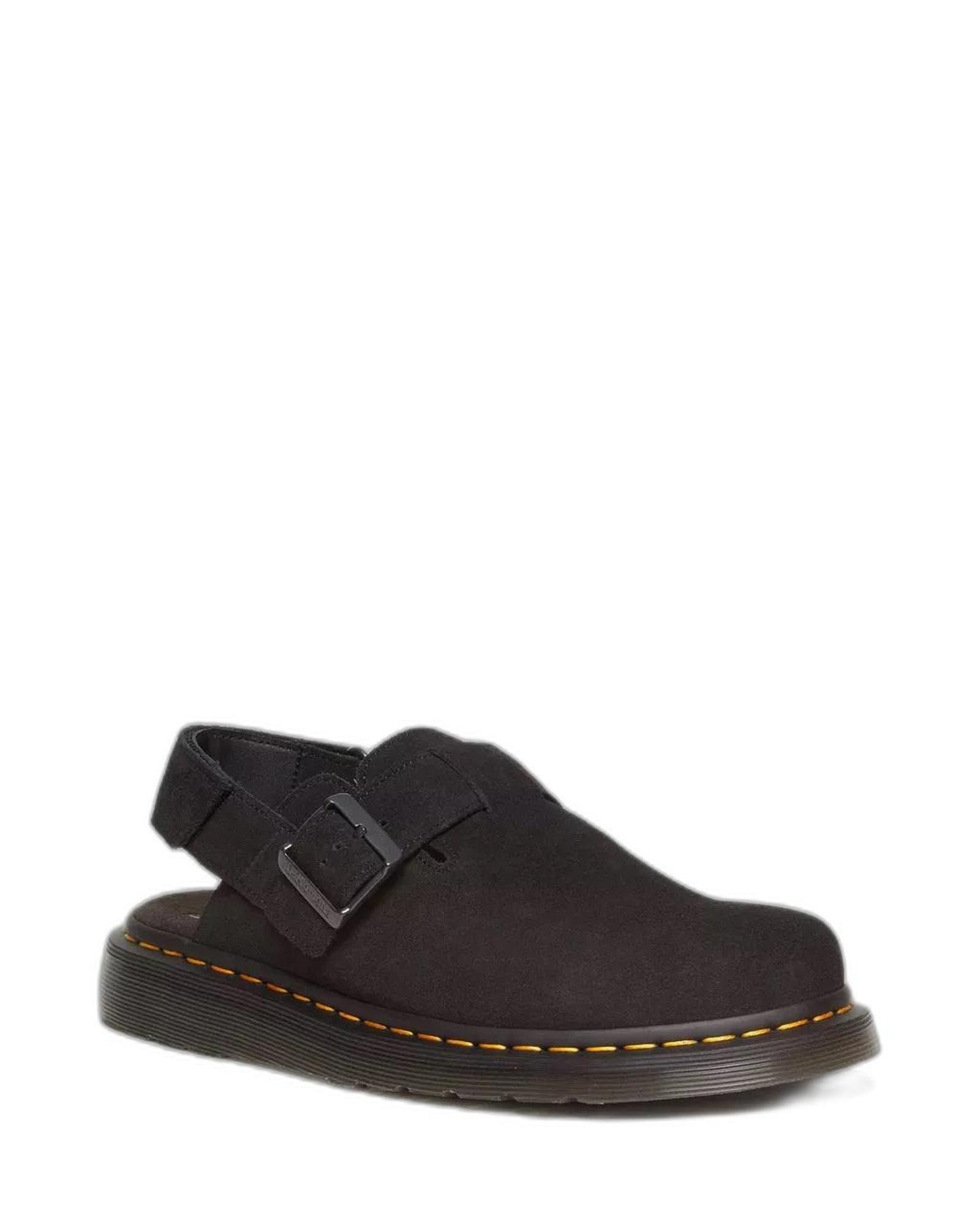 image of Dr Martens Leather Sandals With Buckle Fastening in Black, Men's (Size 8)