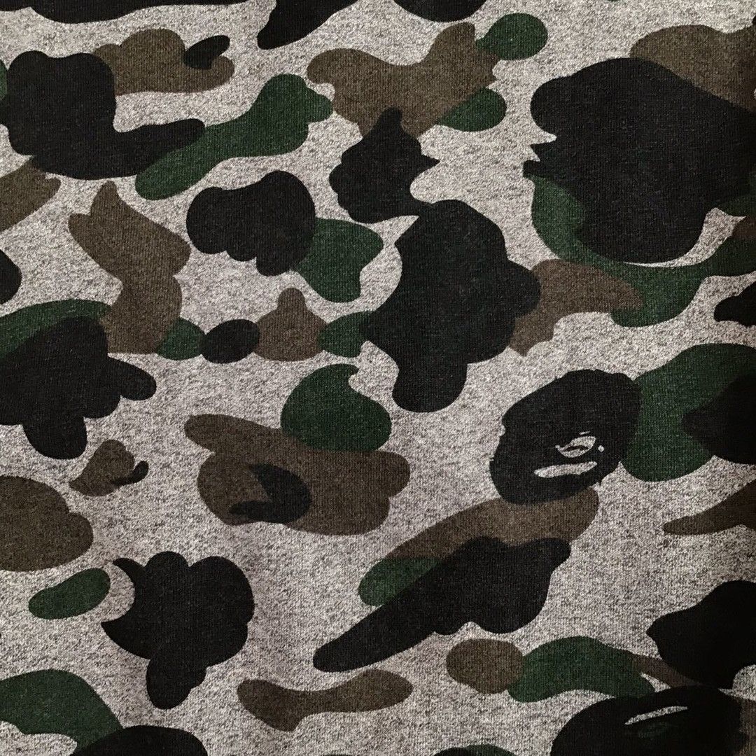 Bape 2015 BAPE Heather Gray Sweat varsity jacket A Bathing Ape Size US L / EU 52-54 / 3 - 6 Thumbnail