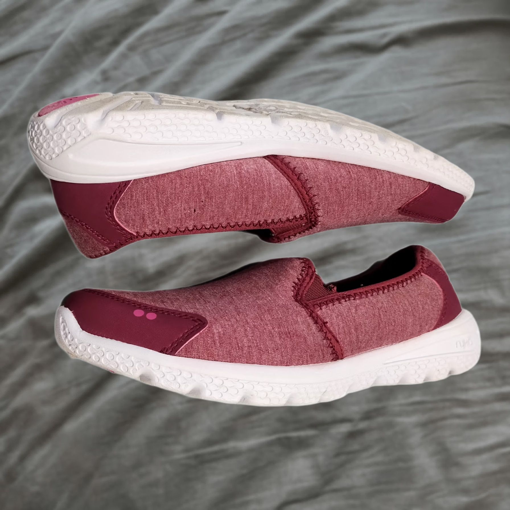 Vintage Ryka Harlow Womens Size 6.5M Pink White Cushioned Low Top Slip On Sneakers Size M / US 6-8 / IT 42-44 - 1 Thumbnail